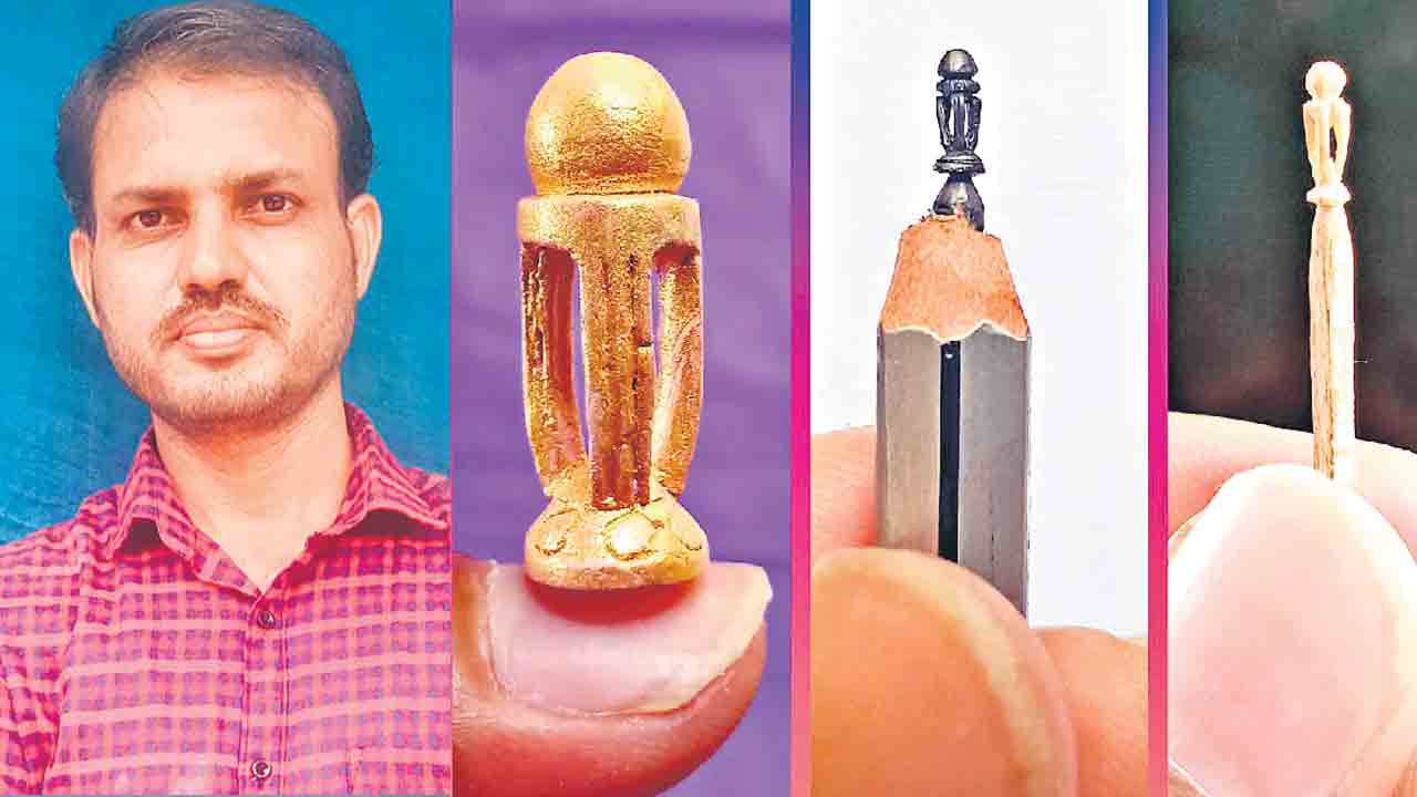 Gurukula Teacher | కాటారం గిరిజన గురుకుల ఆర్ట్‌ టీచర్‌ కళా నైపుణ్యం.. అగ్నిపుల్లపై వరల్డ్‌ కప్‌