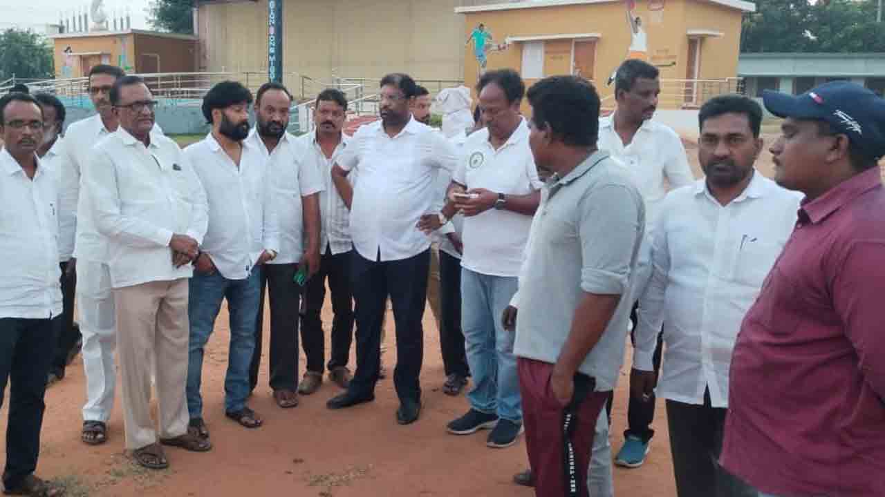 సీఎం సభ ఏర్పాట్ల పరిశీలన