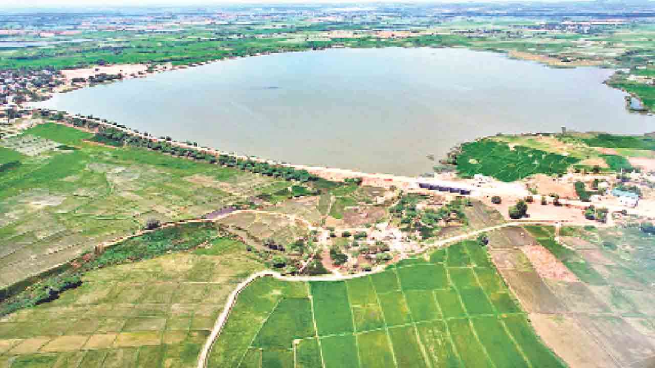 పంటలకు జలాభిషేకం