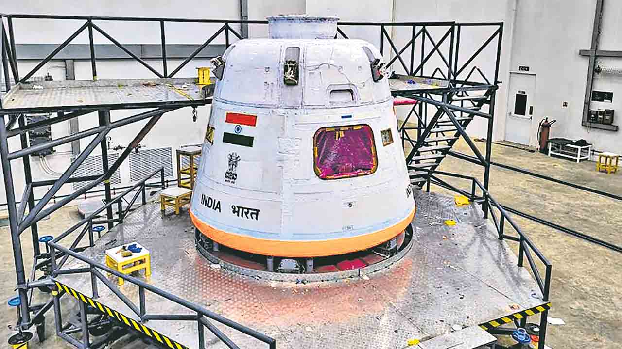 గగన్‌యాన్‌ స్పేస్‌క్రాఫ్ట్‌ ఫొటోల విడుదల