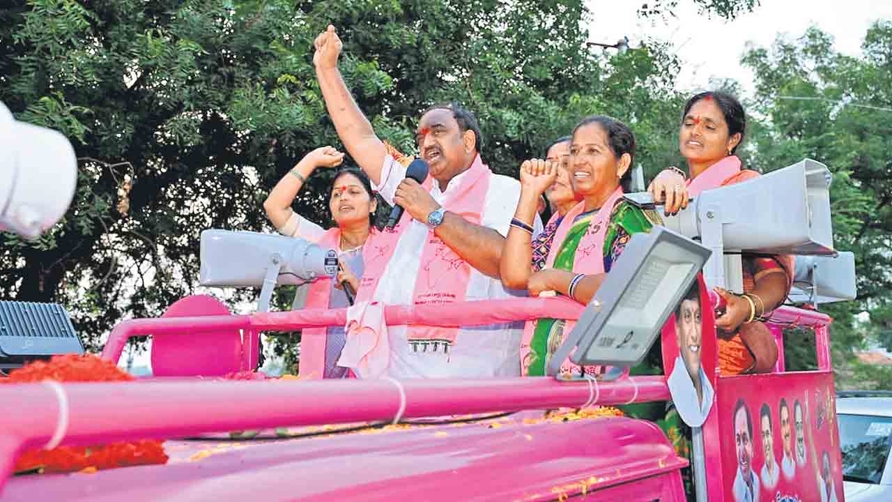 హుస్నాబాద్‌లో కారుజోరు… ప్రచార హోరు