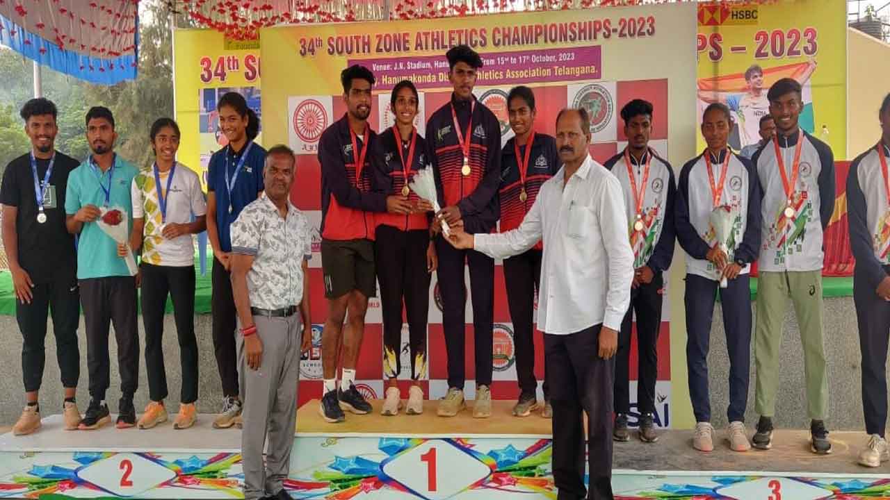 జేఎన్‌ఎస్‌లో కొనసాగుతున్న సౌత్‌ జోన్‌ అథ్లెటిక్స్‌