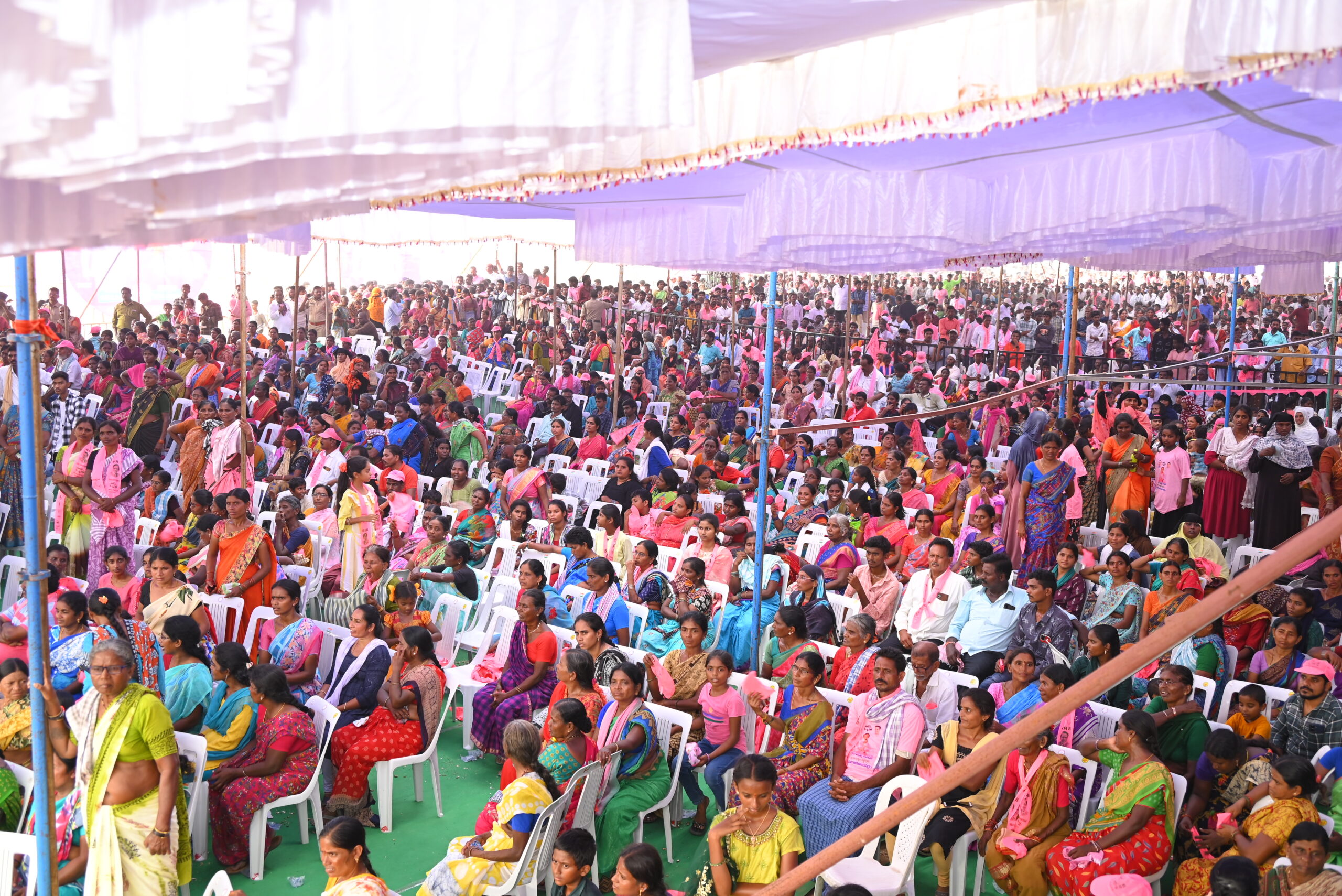 Brs Party President Kcr Participating In Praja Ashirvada Sabha At Kodad
