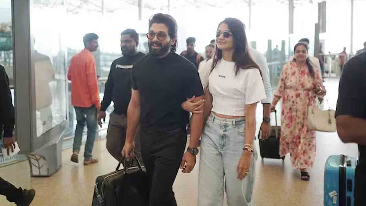 Allu Arjun | సతీమణితో కలిసి ఢిల్లీకి పుష్పరాజ్‌.. సెలబ్రేషన్స్‌లో ఫ్యాన్స్‌