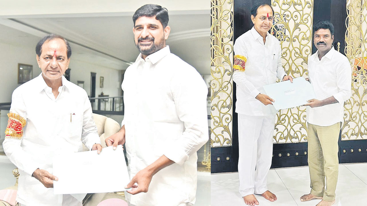 రసమయి, కౌశిక్‌రెడ్డికి బీ-ఫామ్స్‌