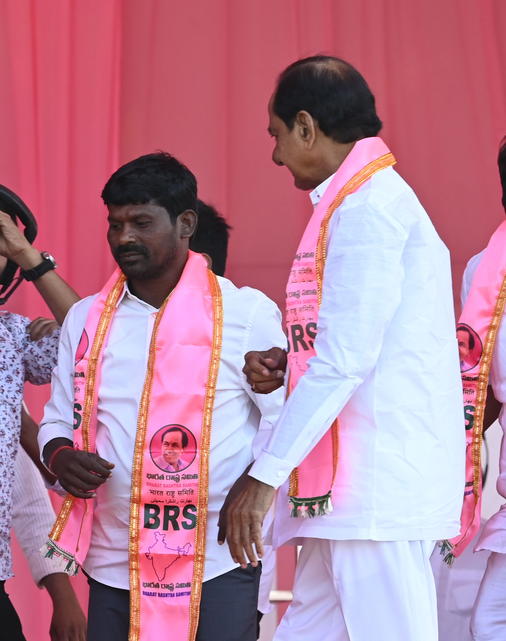 Brs Party President Kcr Participating In Praja Ashirvada Sabha At Acchampeta