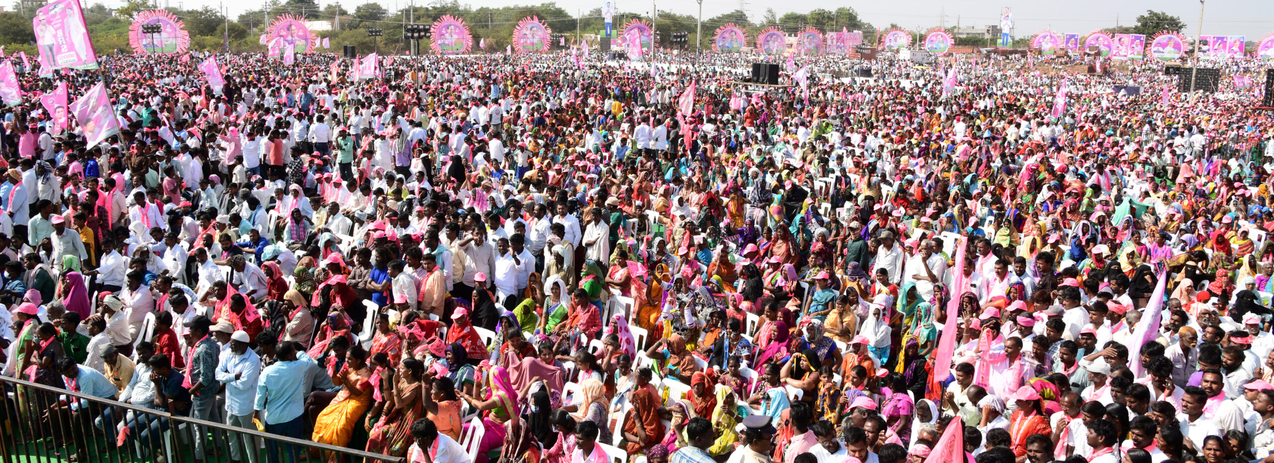 Brs Party President Kcr Participating In Praja Ashirvada Sabha At Acchampeta