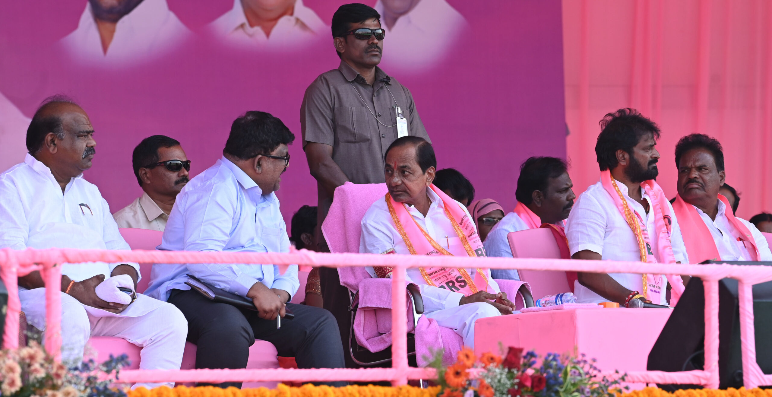 Brs Party President Kcr Participating In Praja Ashirvada Sabha At Acchampeta