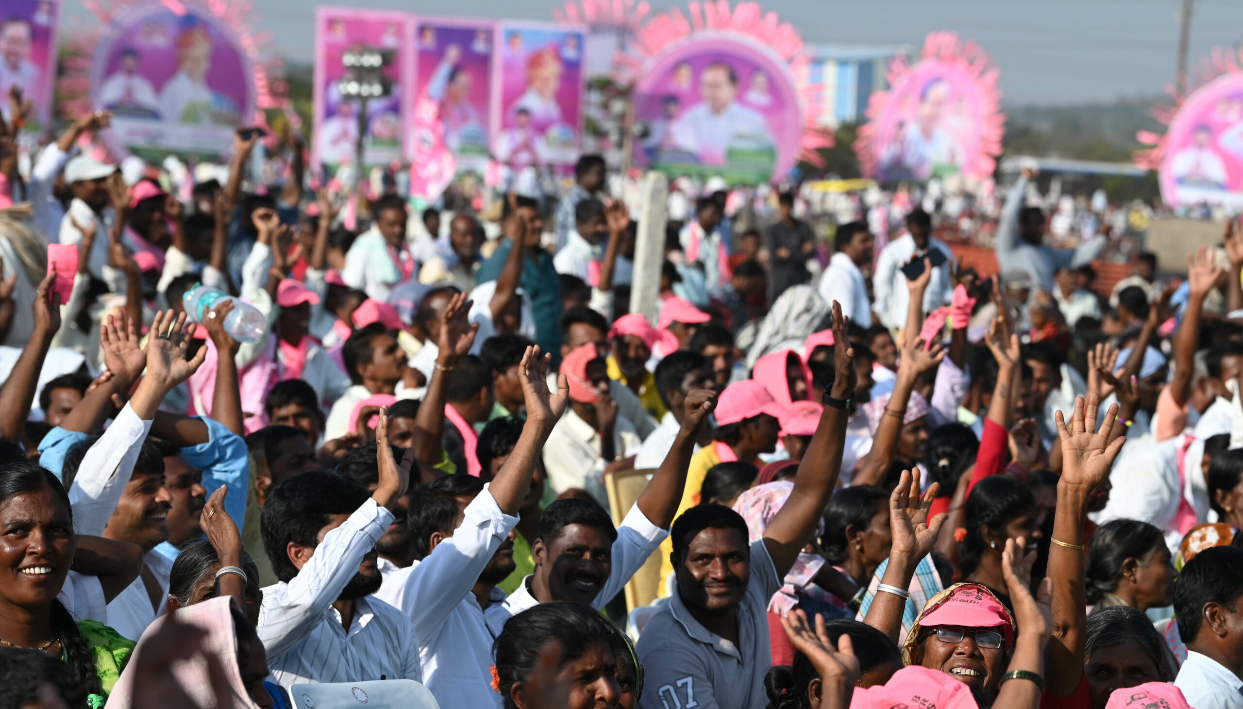 Brs Party President Kcr Participating In Praja Ashirvada Sabha At Acchampeta