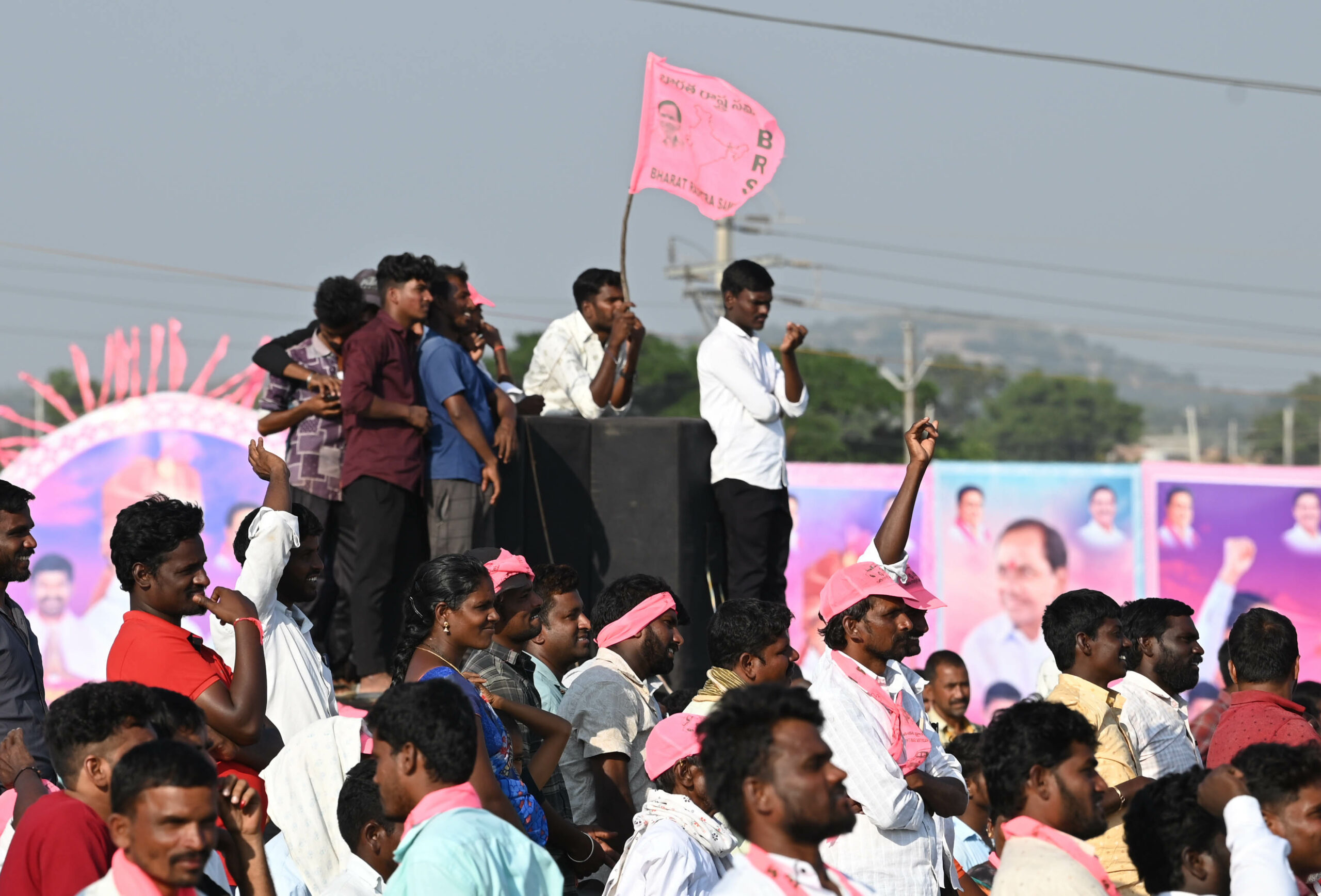 Brs Party President Kcr Participating In Praja Ashirvada Sabha At Acchampeta