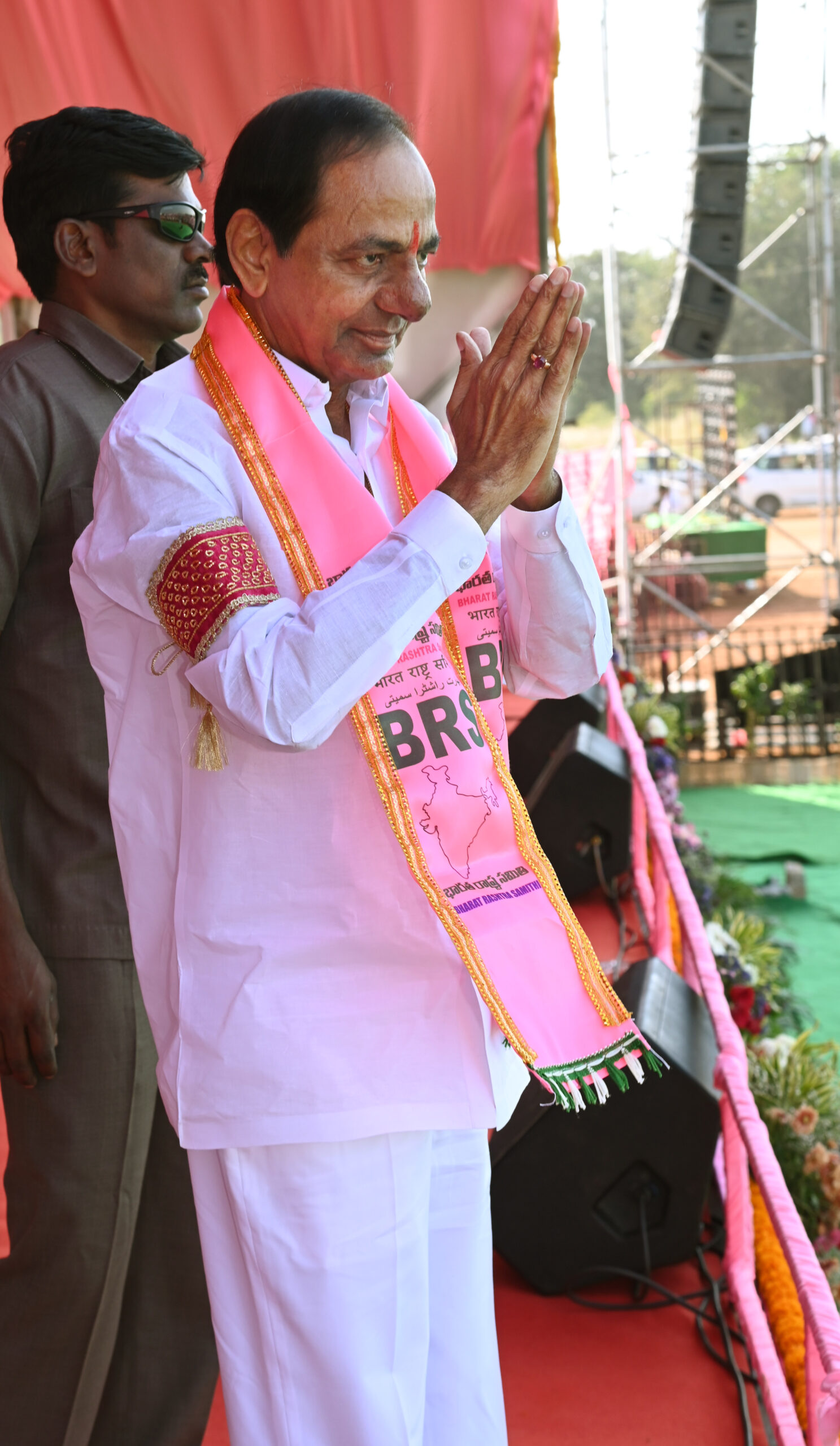 Brs Party President Kcr Participating In Praja Ashirvada Sabha At Acchampeta
