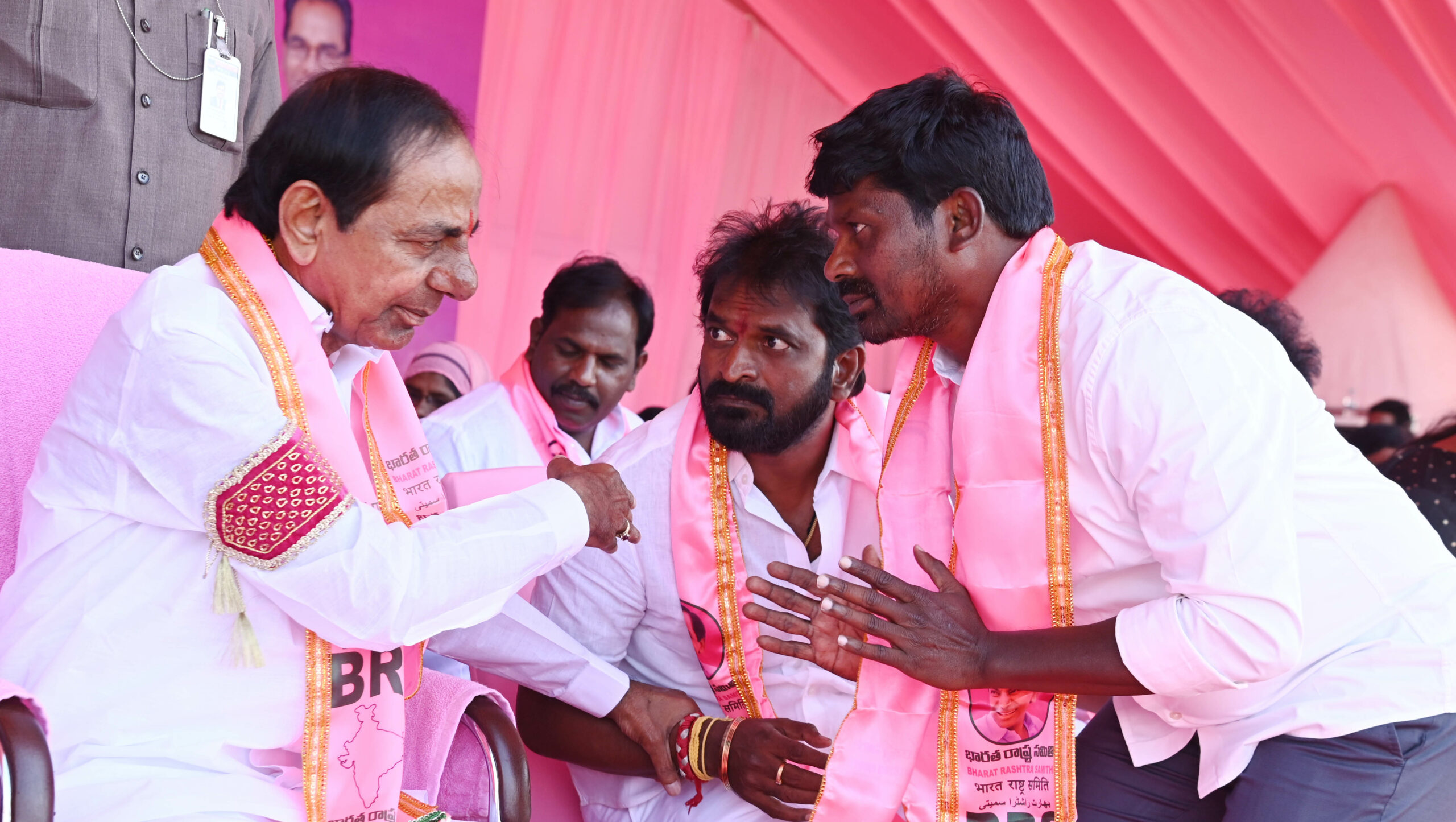 Brs Party President Kcr Participating In Praja Ashirvada Sabha At Acchampeta