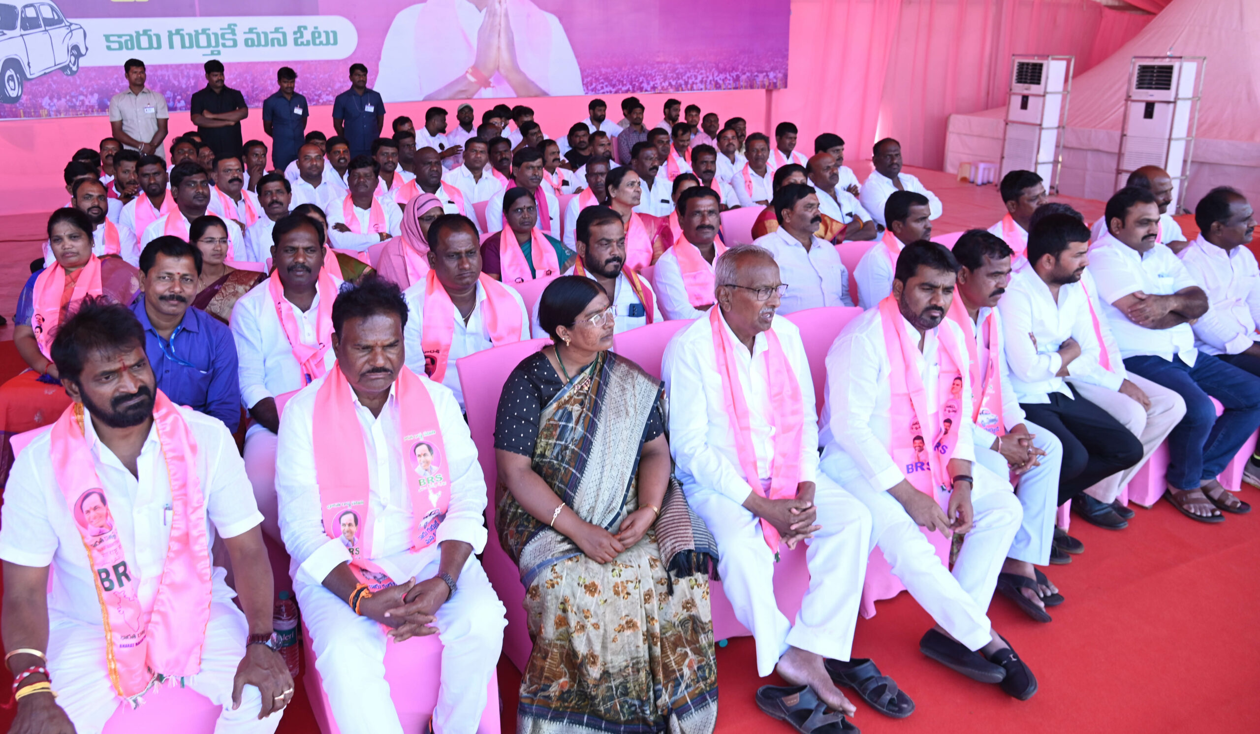 Brs Party President Kcr Participating In Praja Ashirvada Sabha At Acchampeta