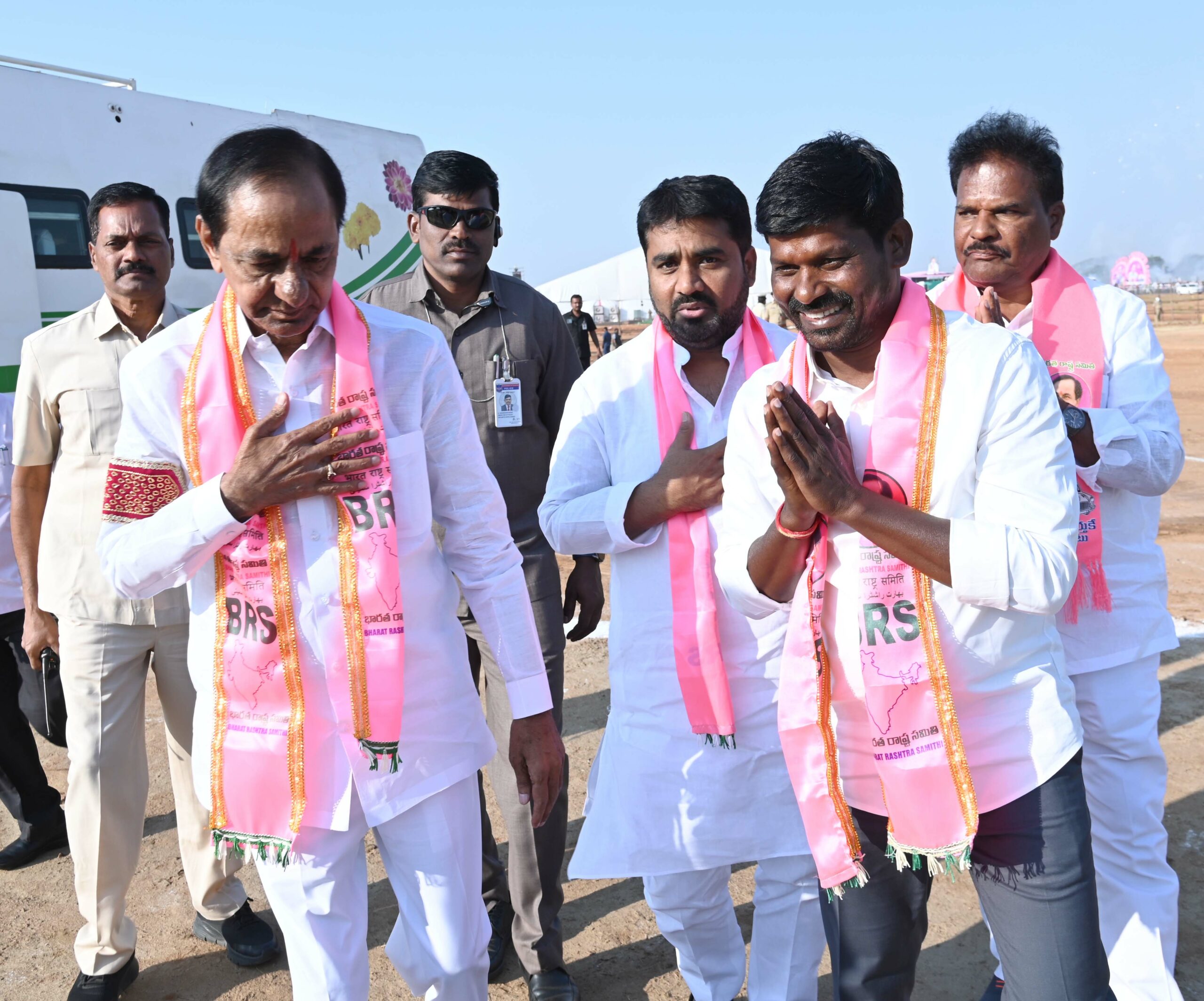 Brs Party President Kcr Participating In Praja Ashirvada Sabha At Acchampeta