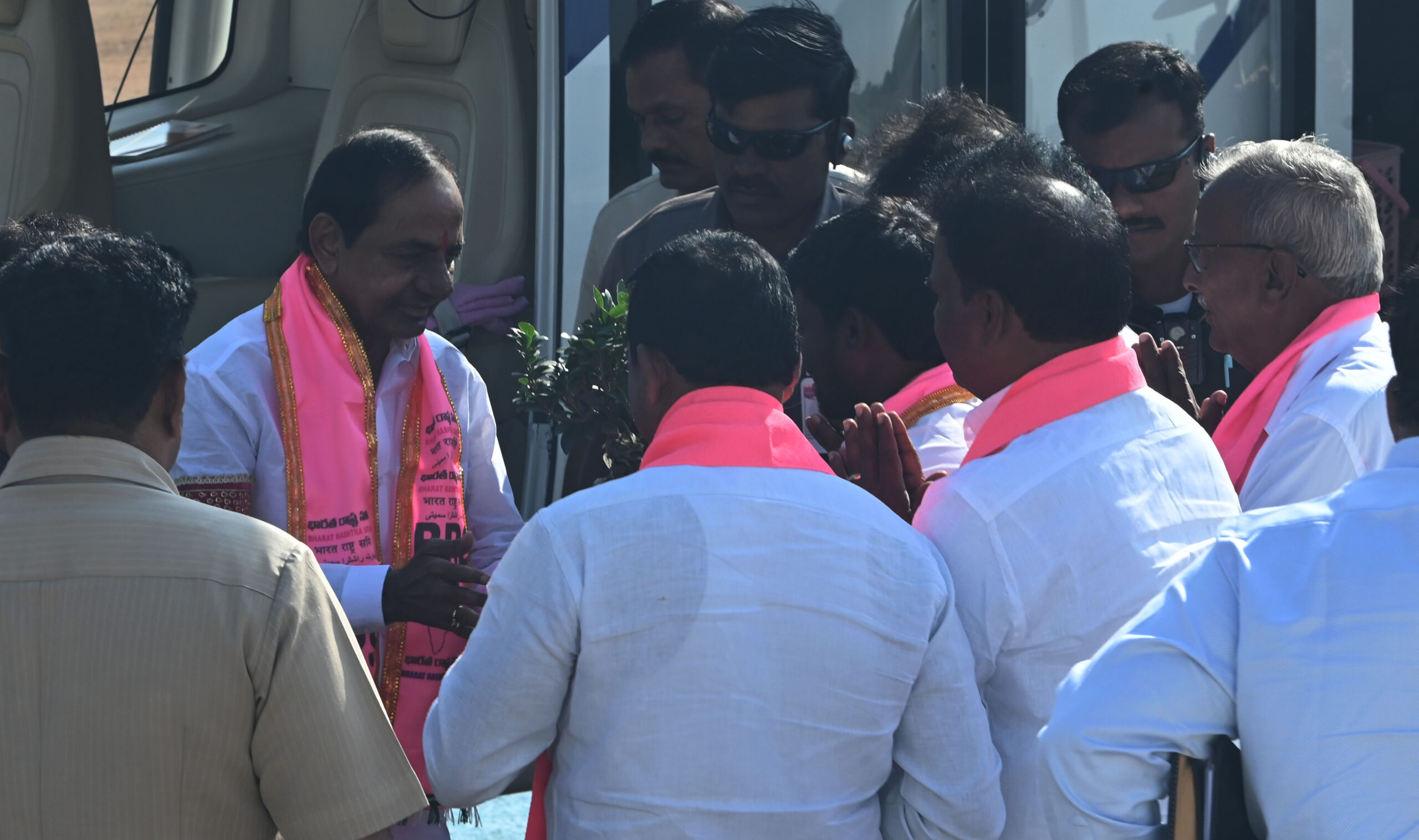 Brs Party President Kcr Participating In Praja Ashirvada Sabha At Acchampeta