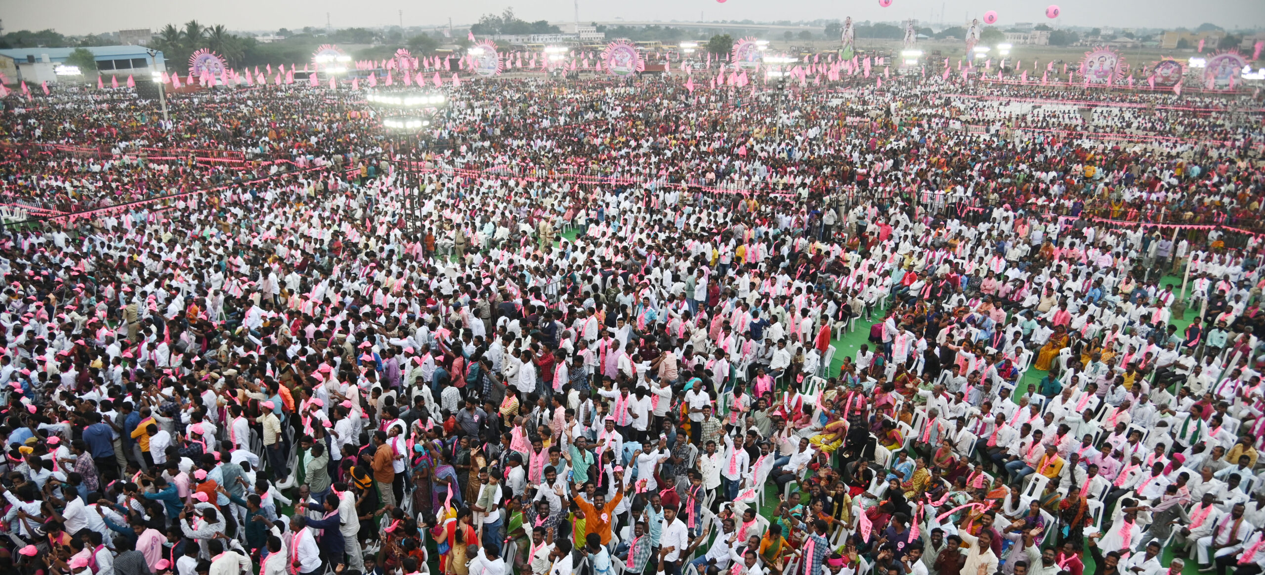 Brs Party President Kcr Participating In Praja Ashirvada Sabha At Alair