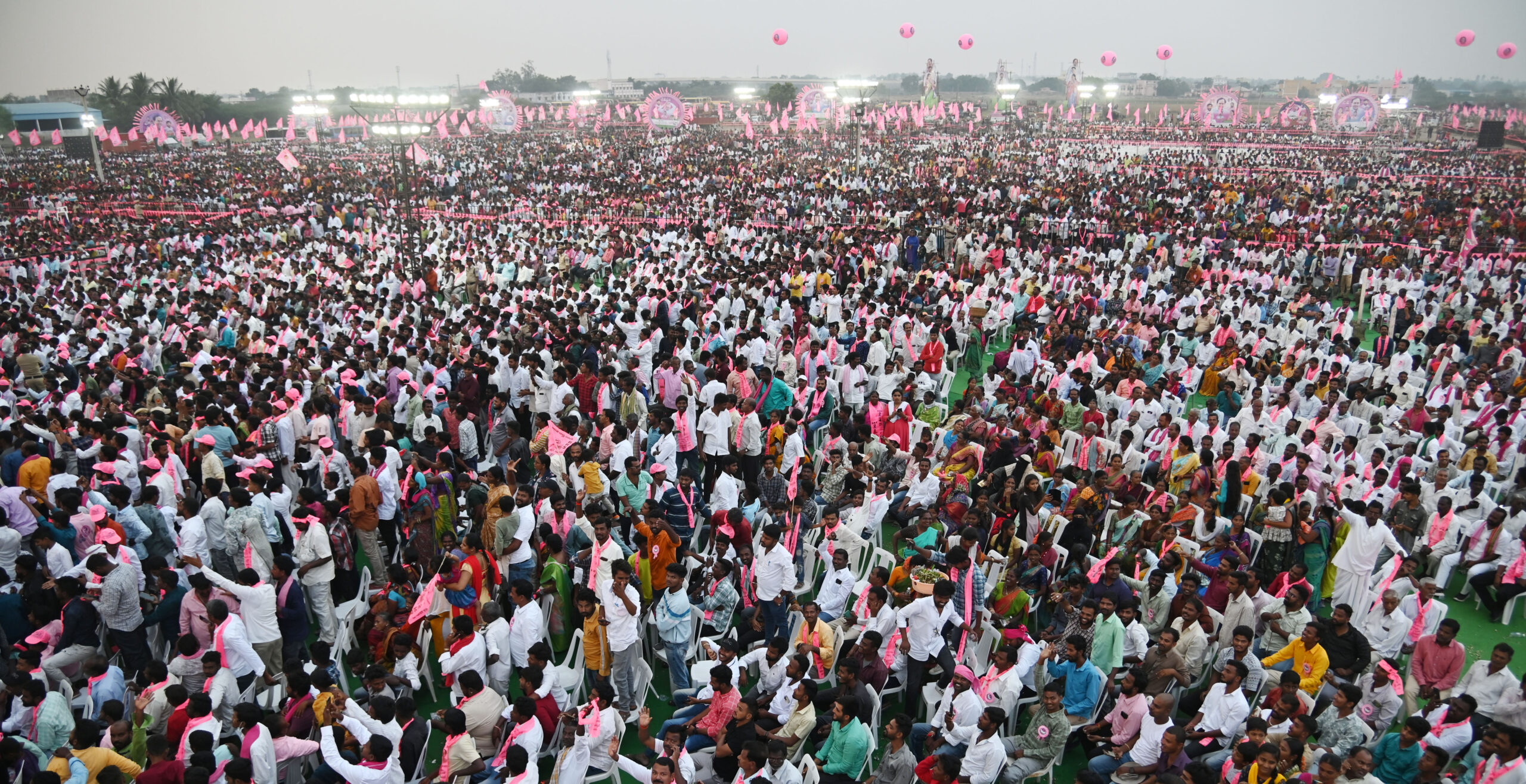 Brs Party President Kcr Participating In Praja Ashirvada Sabha At Alair