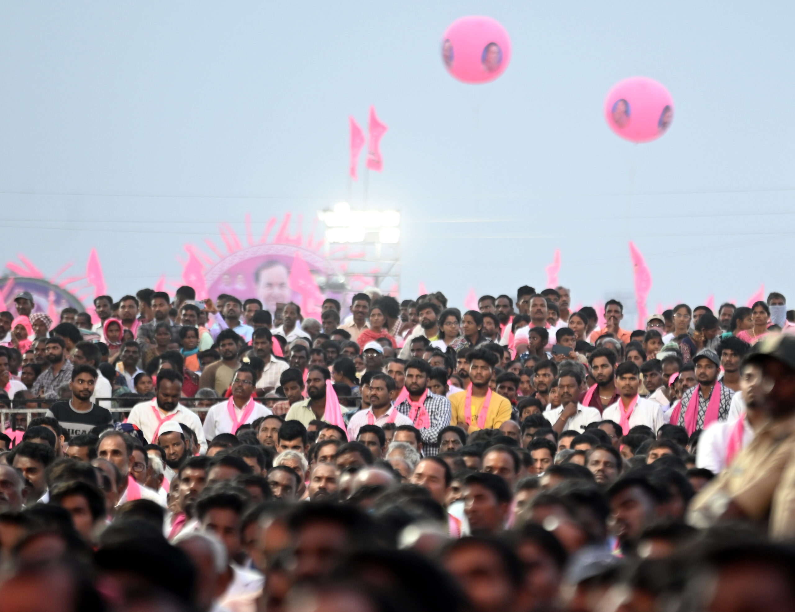 Brs Party President Kcr Participating In Praja Ashirvada Sabha At Alair