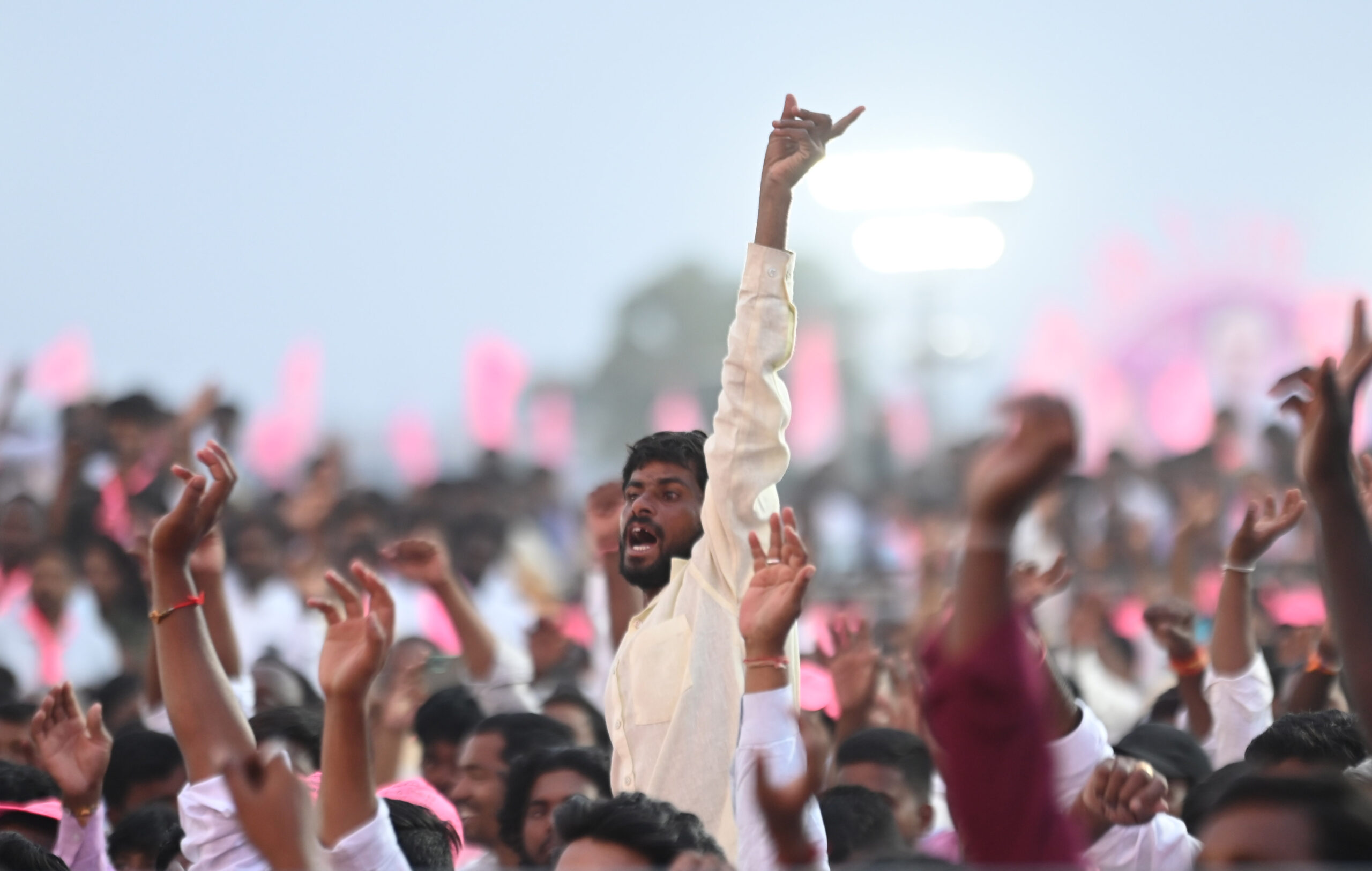 Brs Party President Kcr Participating In Praja Ashirvada Sabha At Alair
