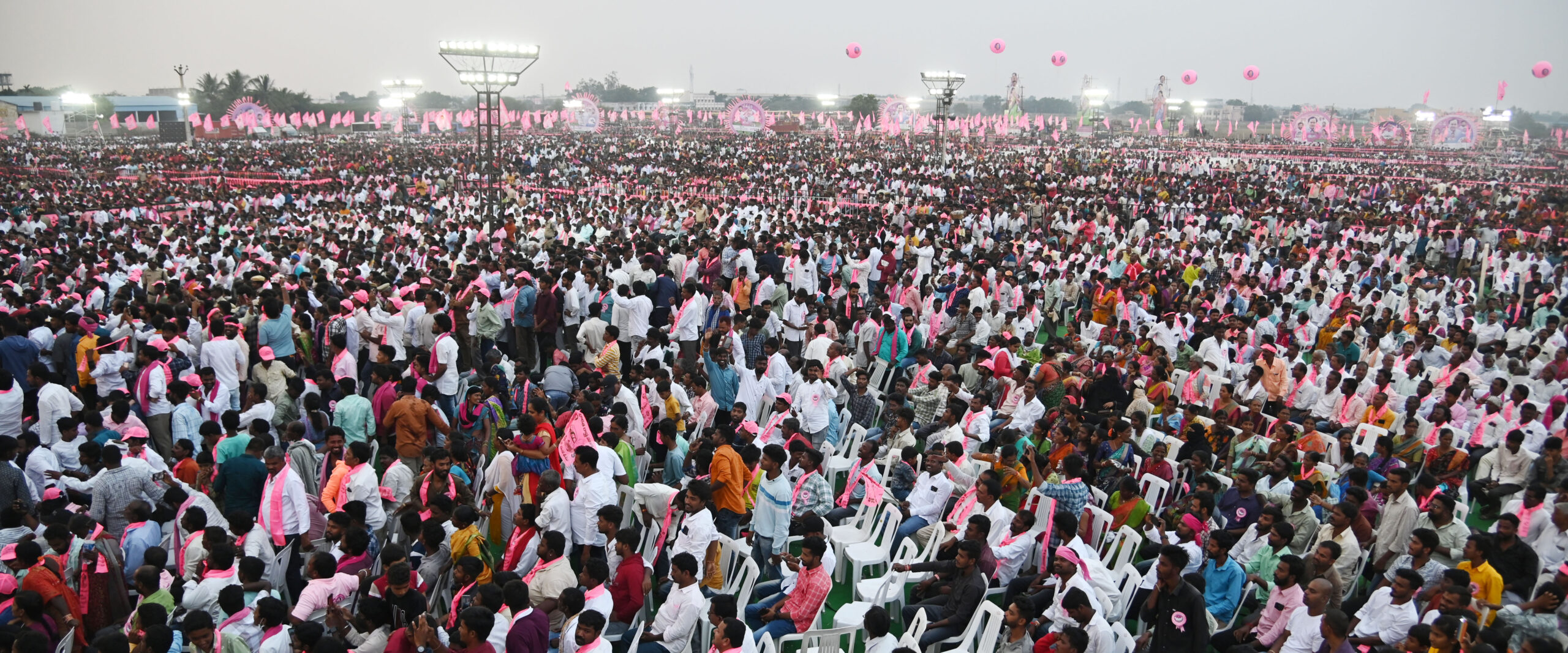 Brs Party President Kcr Participating In Praja Ashirvada Sabha At Alair