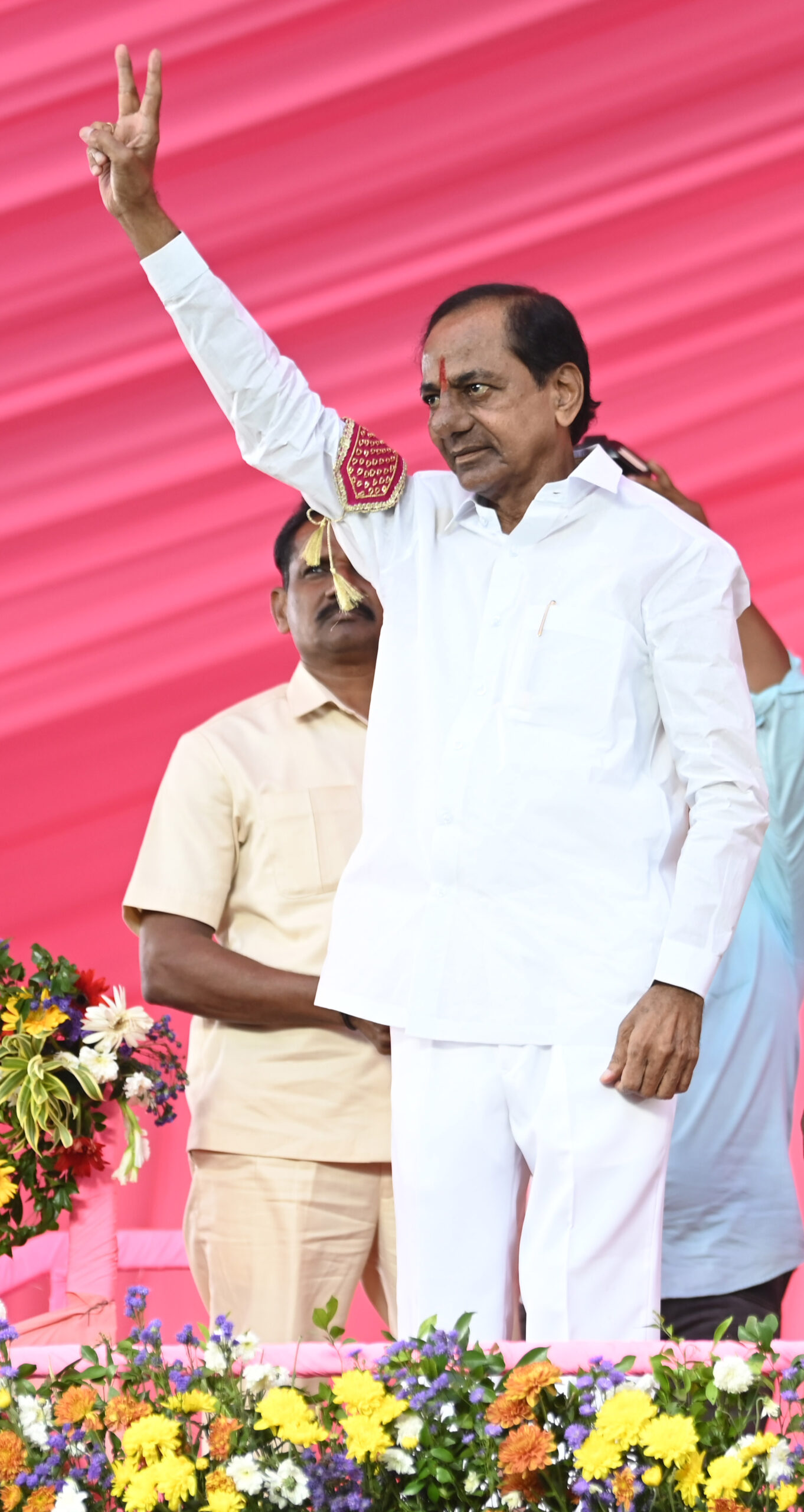 Brs Party President Kcr Participating In Praja Ashirvada Sabha At Alair