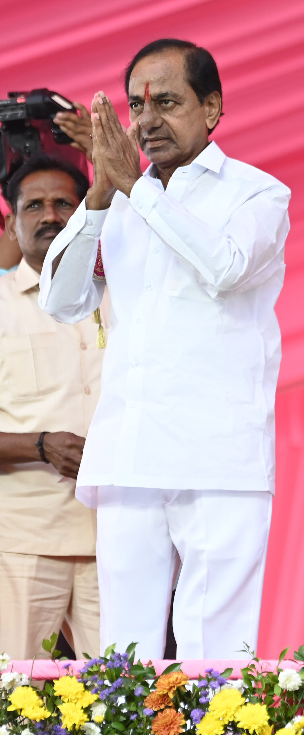 Brs Party President Kcr Participating In Praja Ashirvada Sabha At Alair