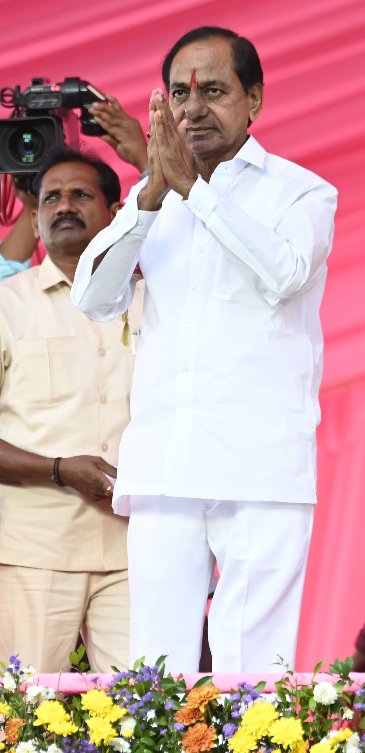 Brs Party President Kcr Participating In Praja Ashirvada Sabha At Alair