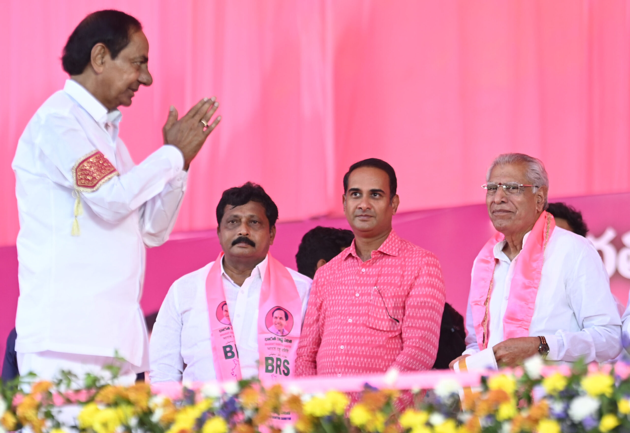 Brs Party President Kcr Participating In Praja Ashirvada Sabha At Alair