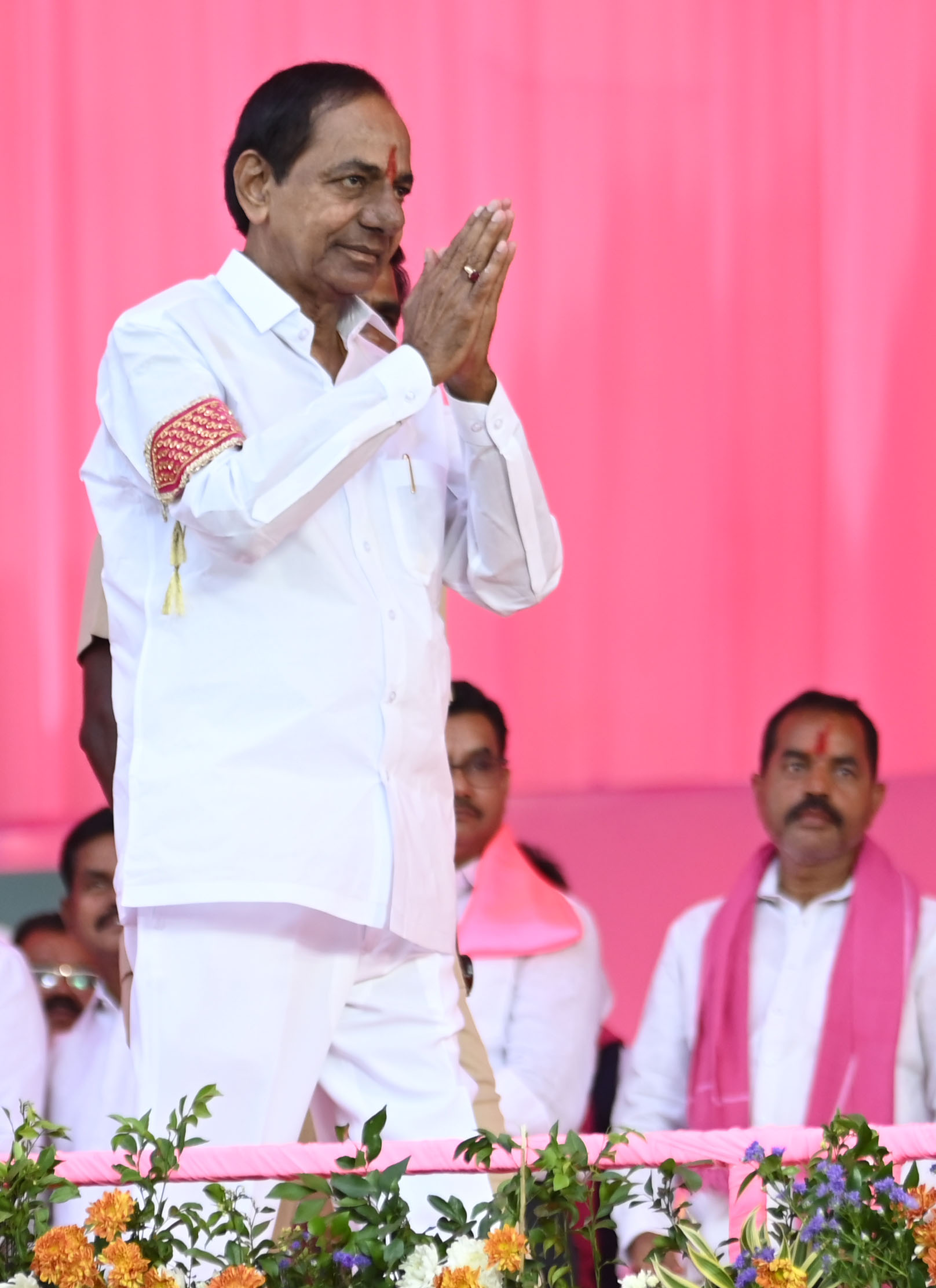 Brs Party President Kcr Participating In Praja Ashirvada Sabha At Alair