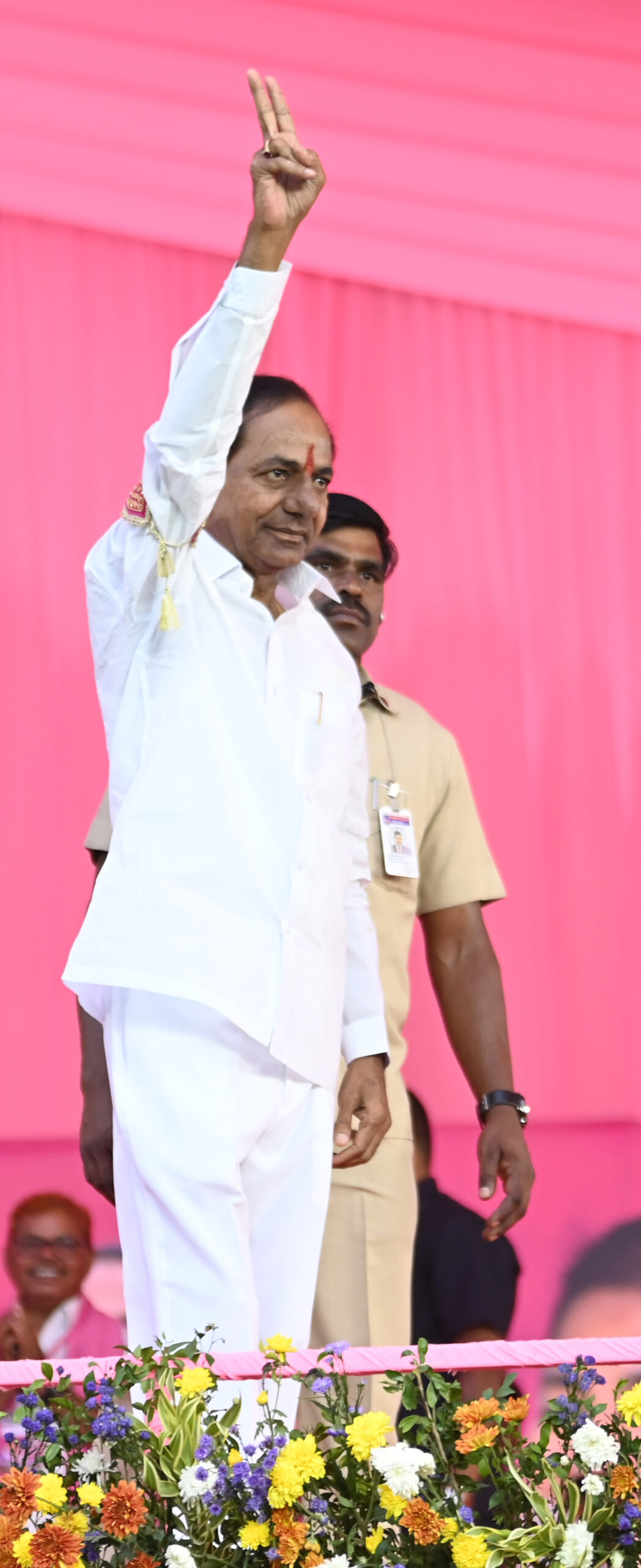 Brs Party President Kcr Participating In Praja Ashirvada Sabha At Alair