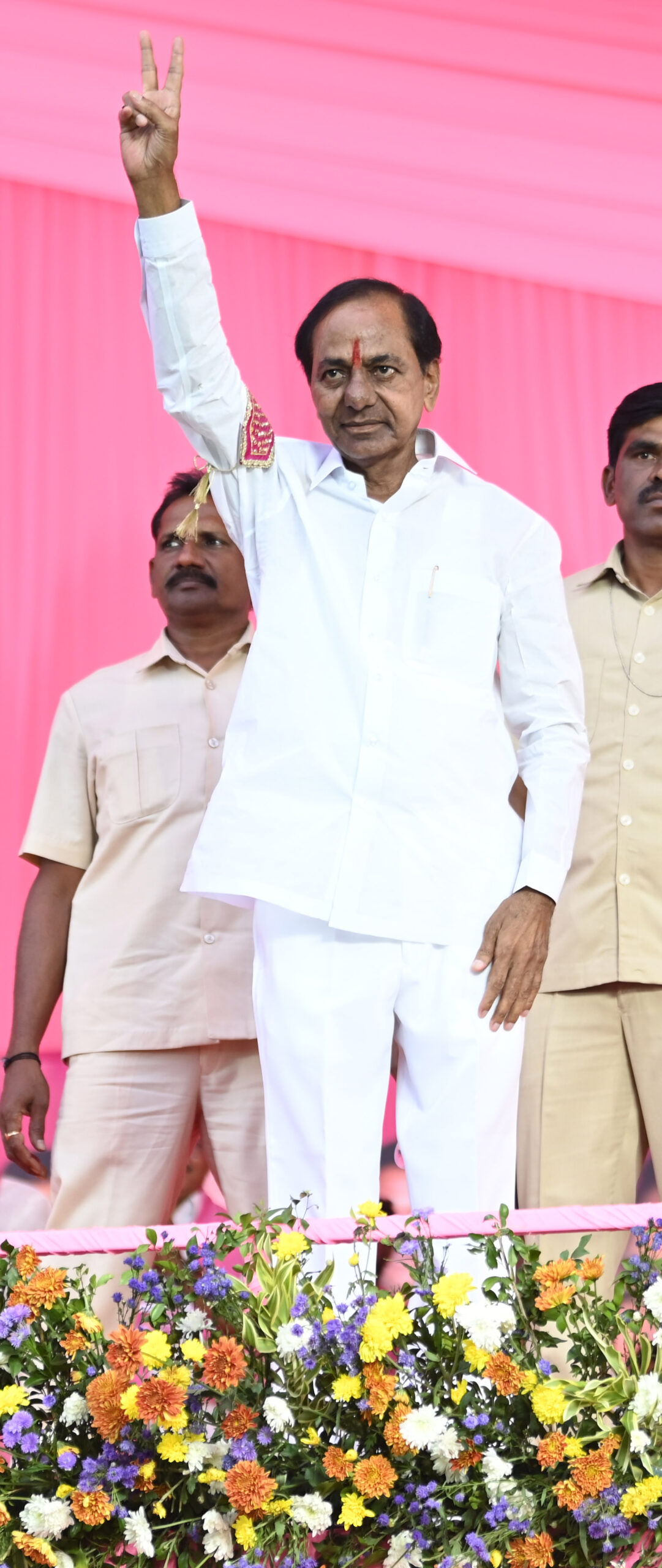 Brs Party President Kcr Participating In Praja Ashirvada Sabha At Alair