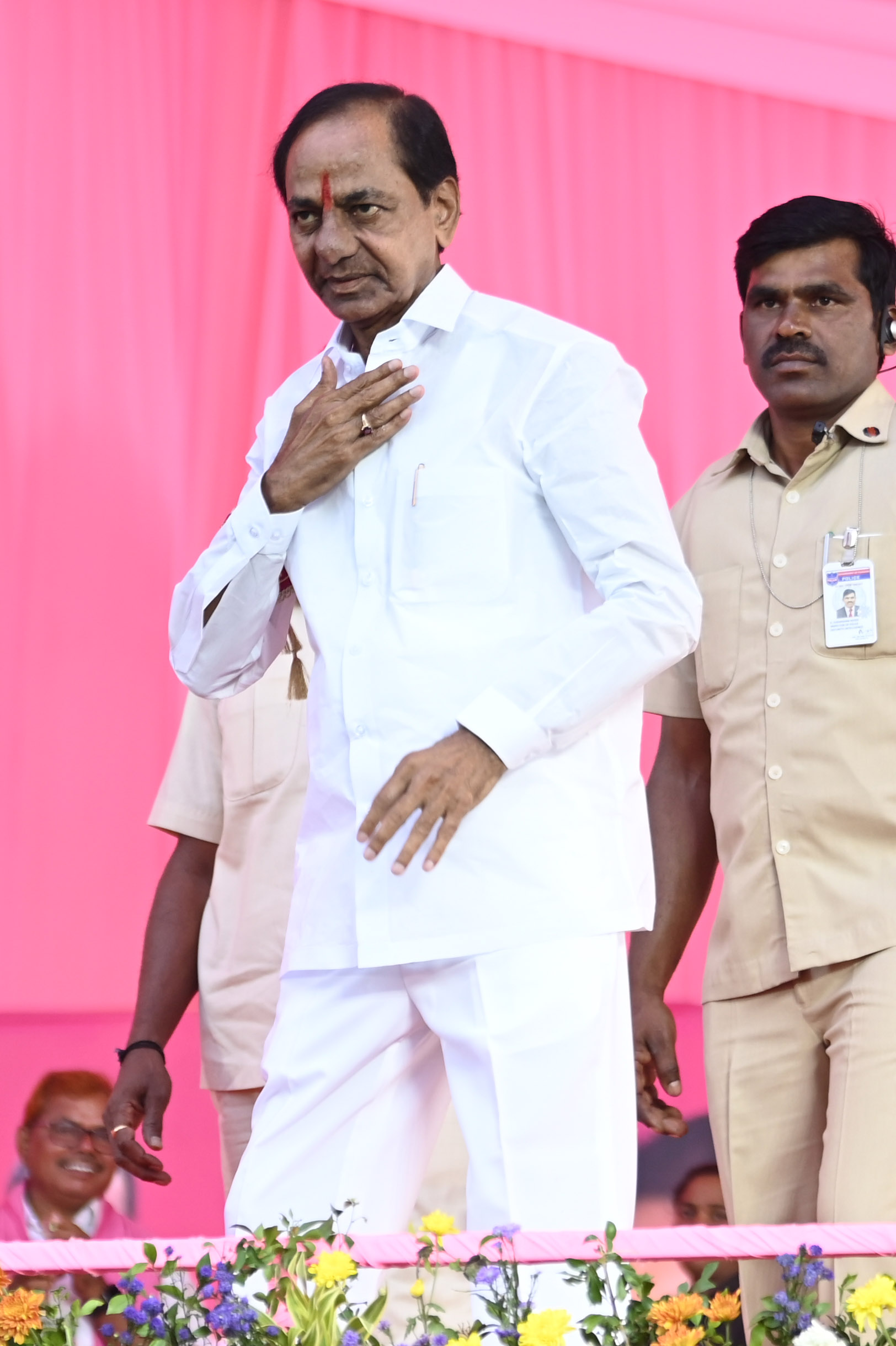 Brs Party President Kcr Participating In Praja Ashirvada Sabha At Alair