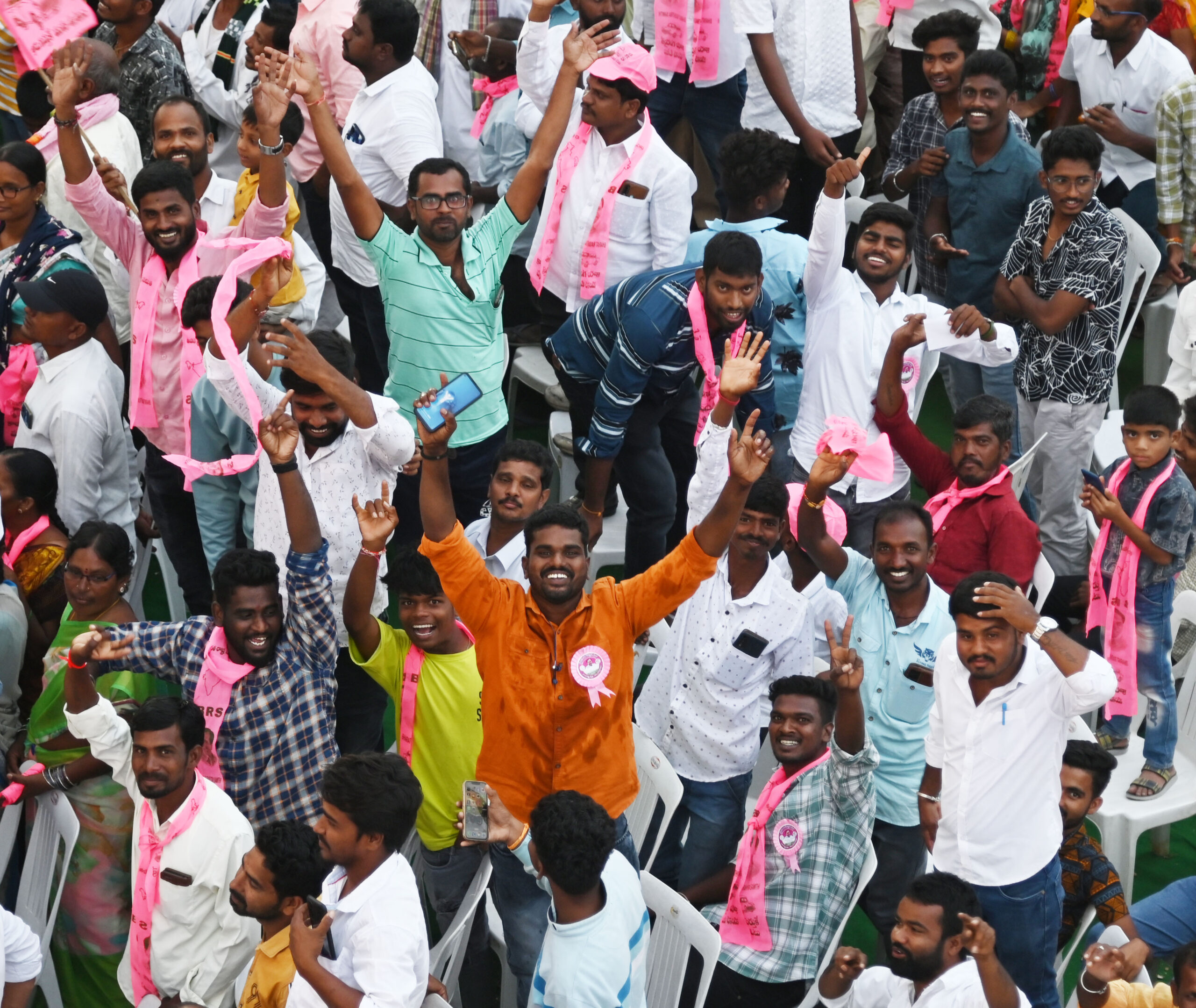 Brs Party President Kcr Participating In Praja Ashirvada Sabha At Alair
