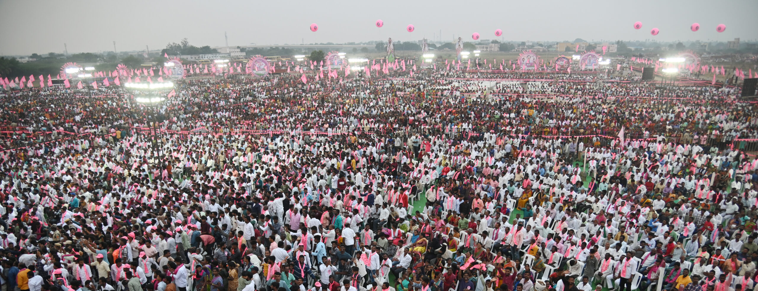 Brs Party President Kcr Participating In Praja Ashirvada Sabha At Alair