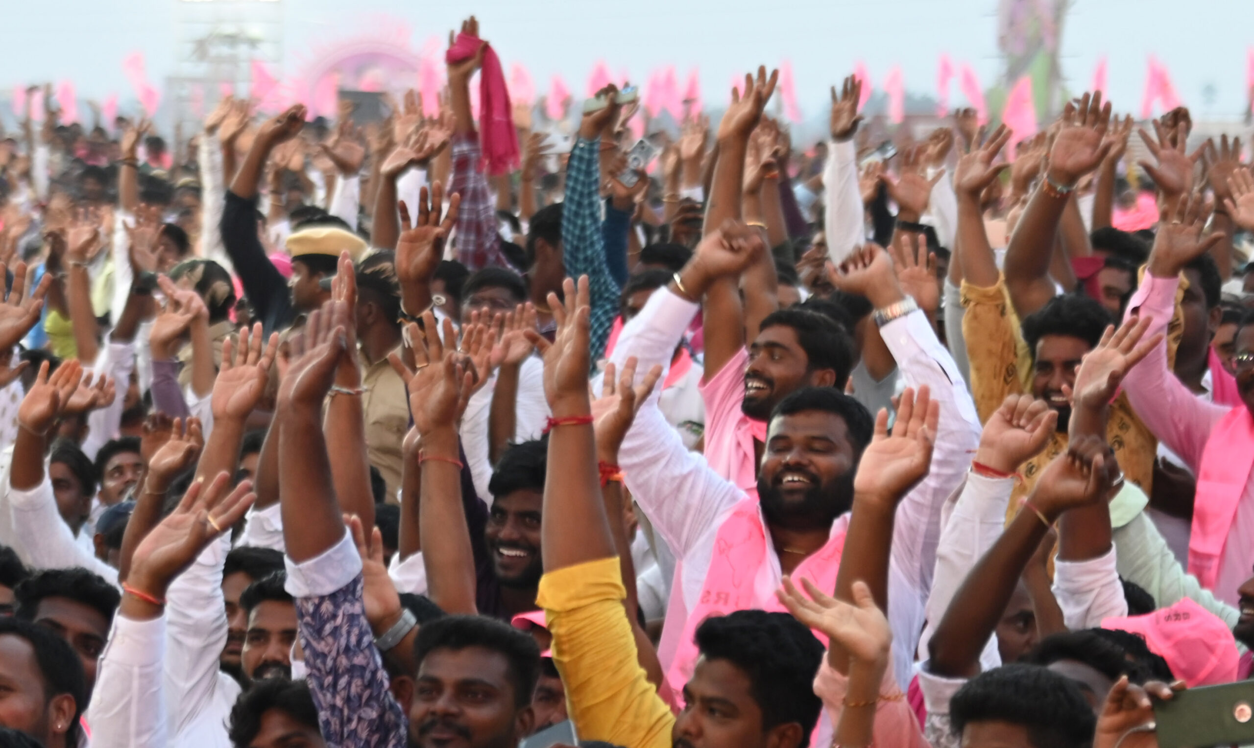 Brs Party President Kcr Participating In Praja Ashirvada Sabha At Alair