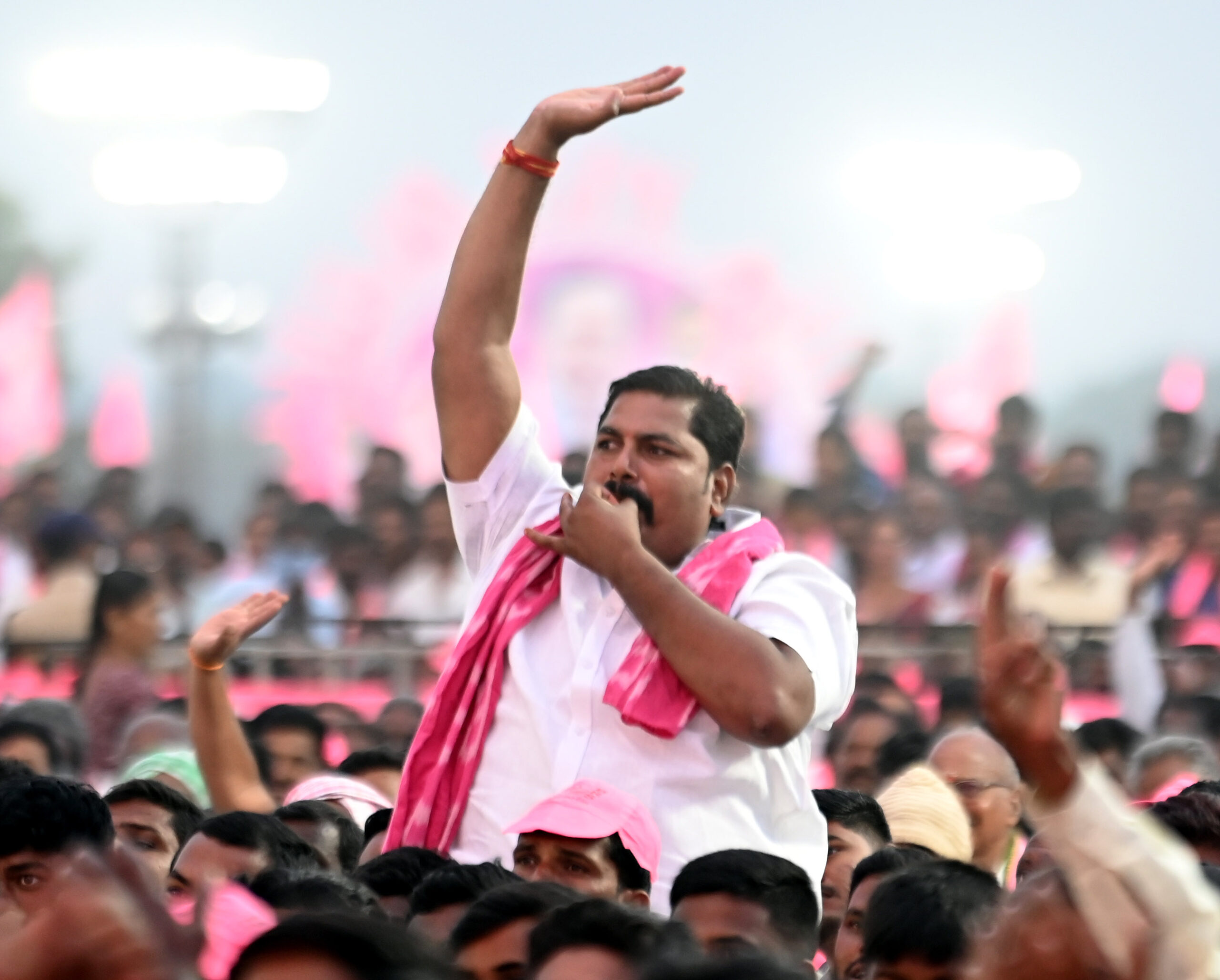 Brs Party President Kcr Participating In Praja Ashirvada Sabha At Alair