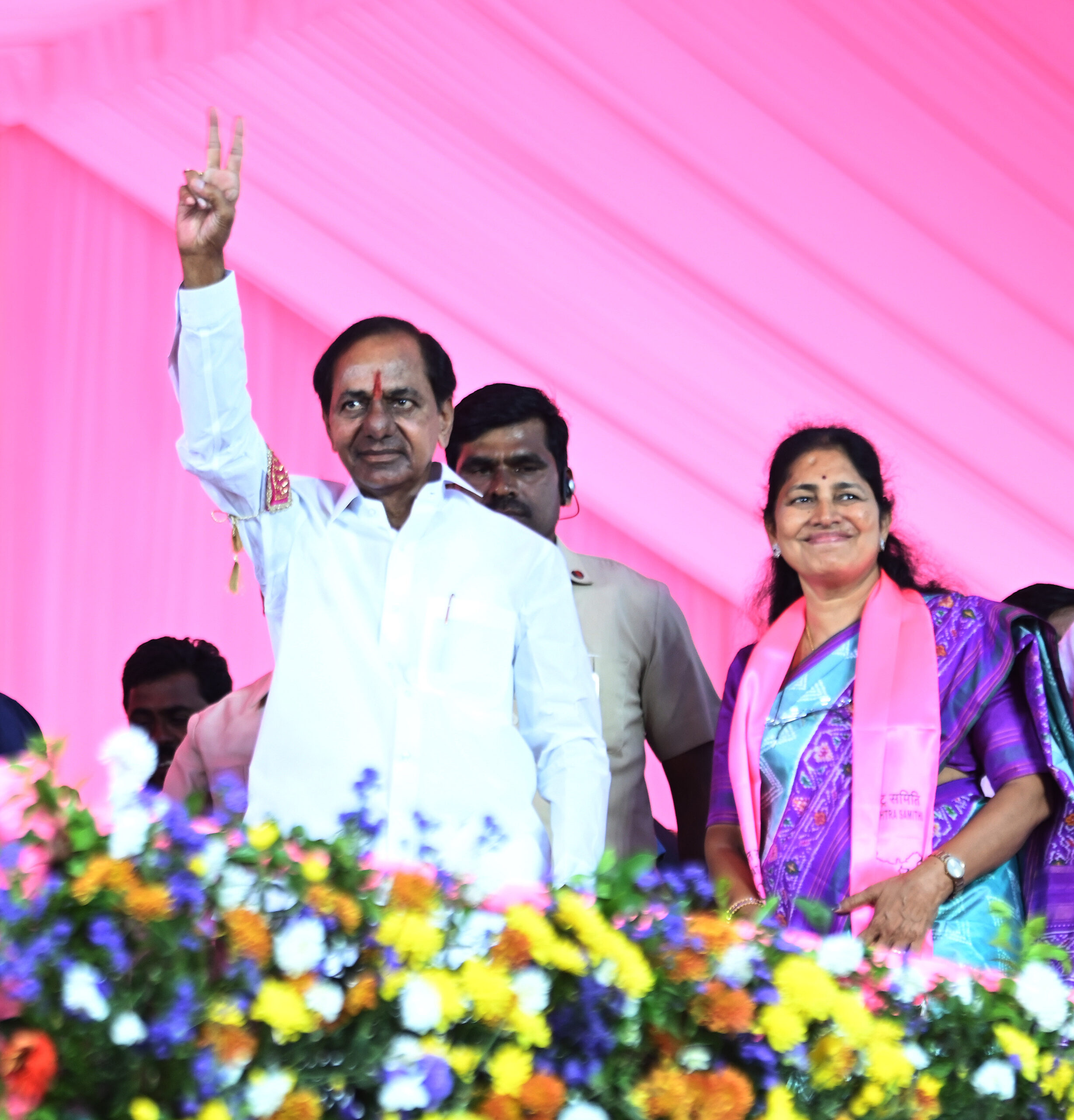 Brs Party President Kcr Participating In Praja Ashirvada Sabha At Alair