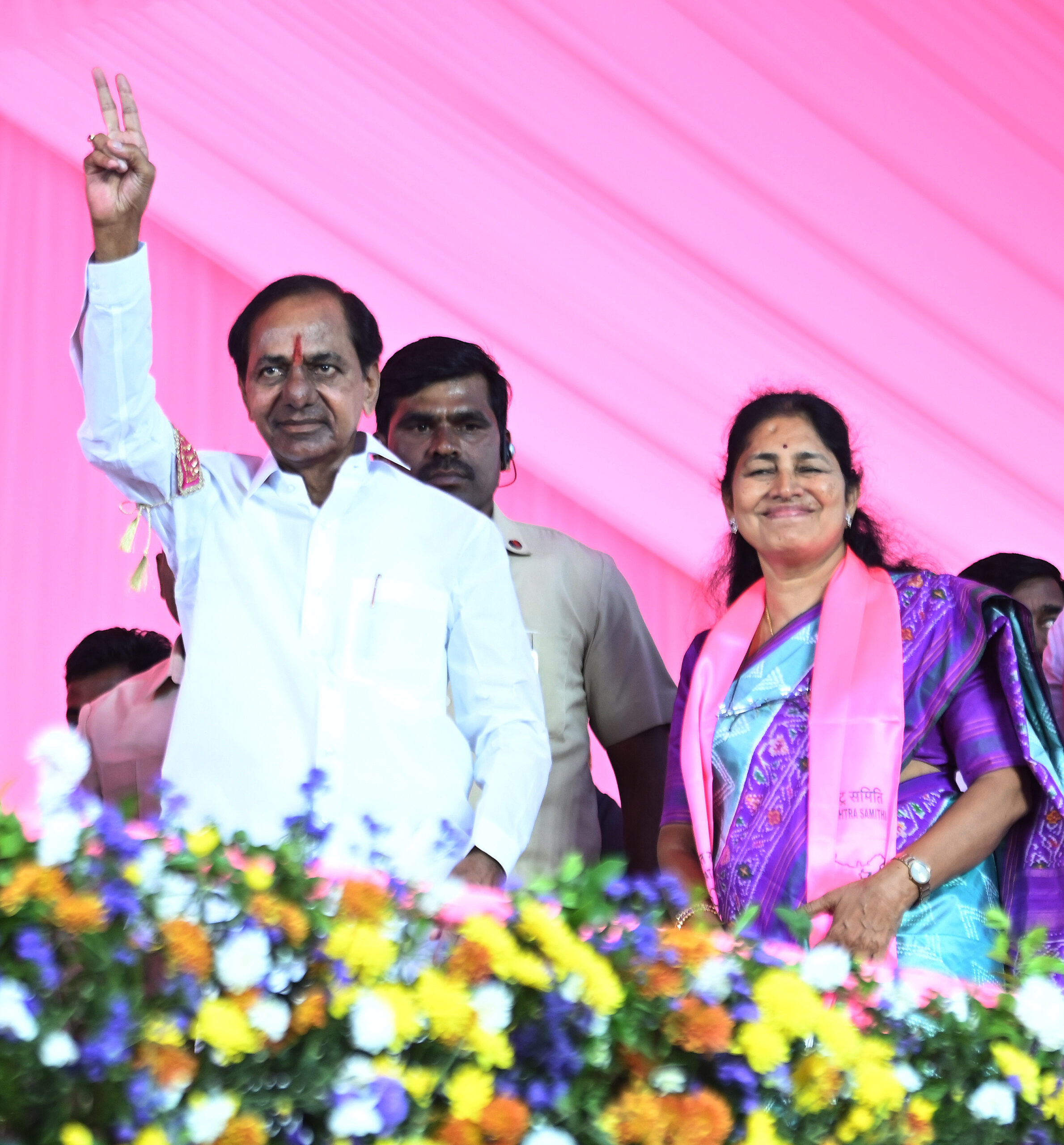 Brs Party President Kcr Participating In Praja Ashirvada Sabha At Alair