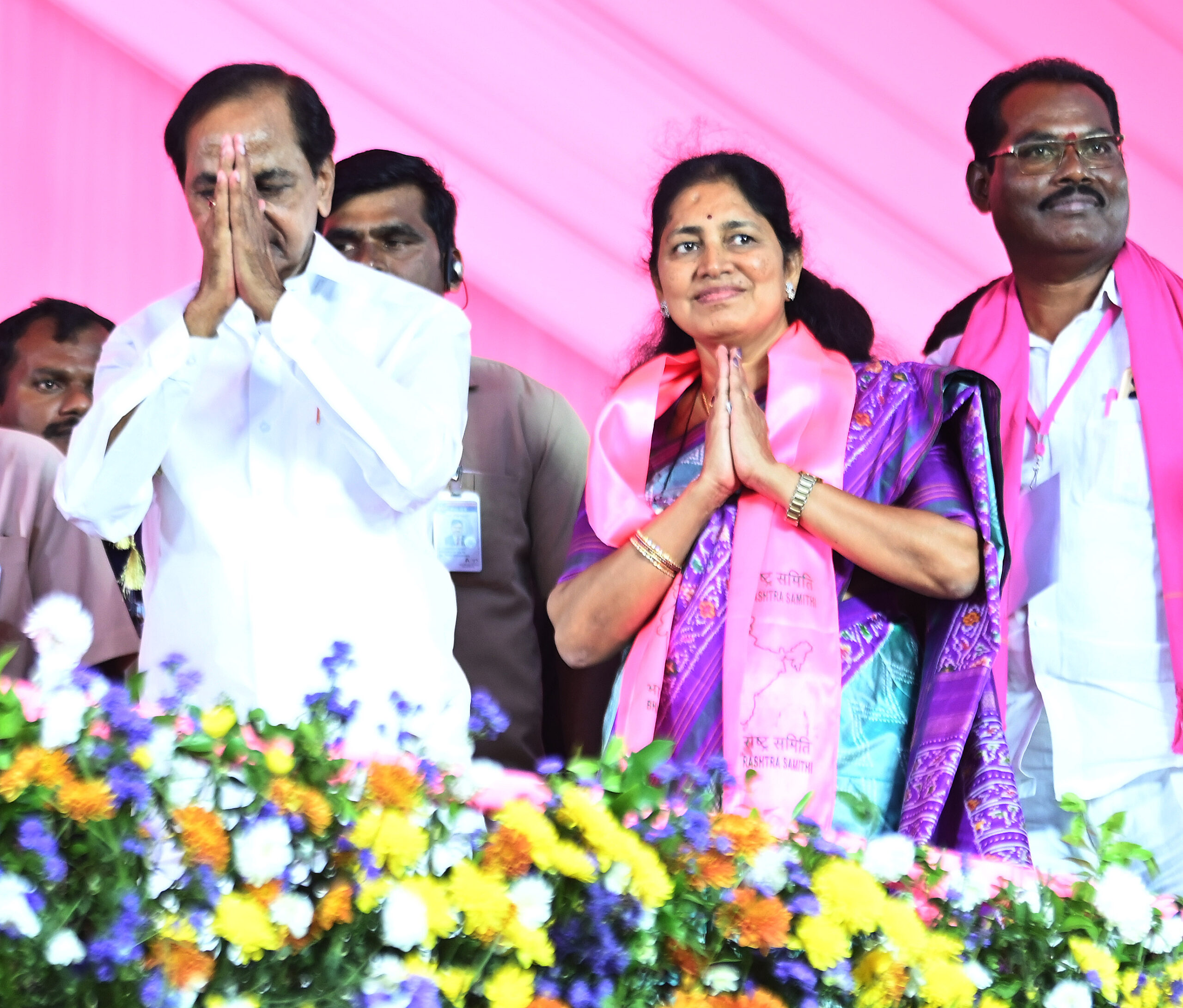 Brs Party President Kcr Participating In Praja Ashirvada Sabha At Alair