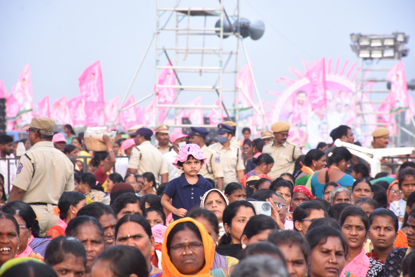 Brs Party President Kcr Participating In Praja Ashirvada Sabha At Alair
