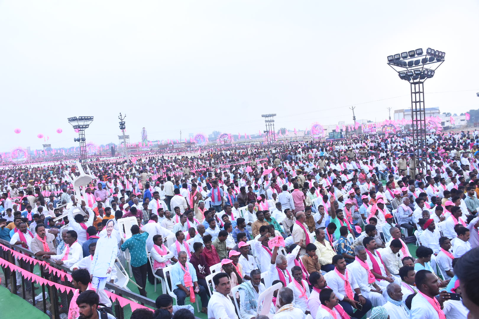Brs Party President Kcr Participating In Praja Ashirvada Sabha At Alair