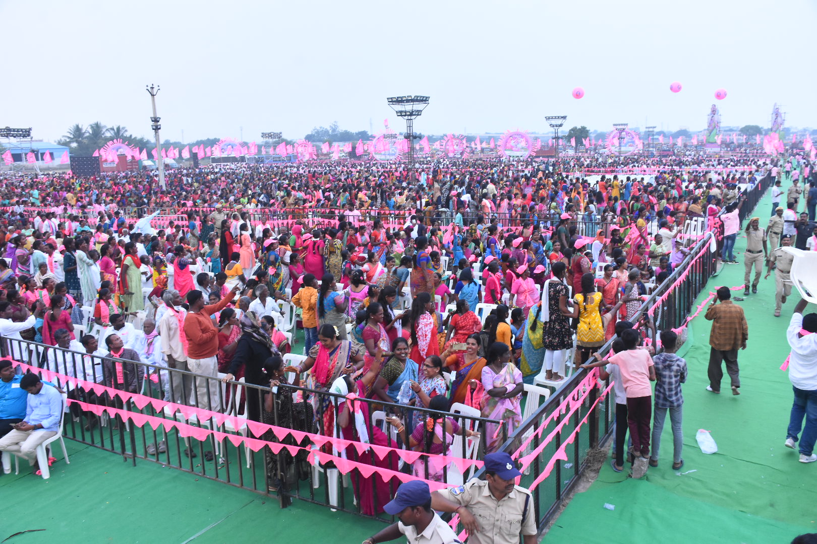 Brs Party President Kcr Participating In Praja Ashirvada Sabha At Alair