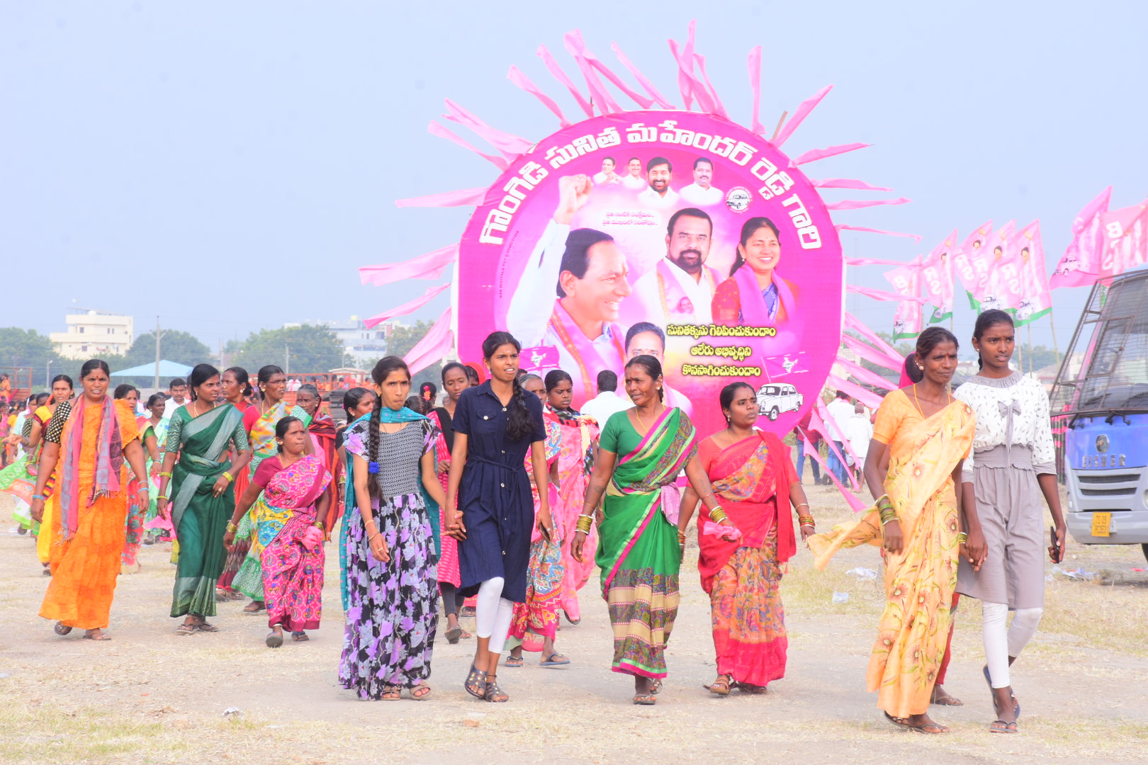 Brs Party President Kcr Participating In Praja Ashirvada Sabha At Alair