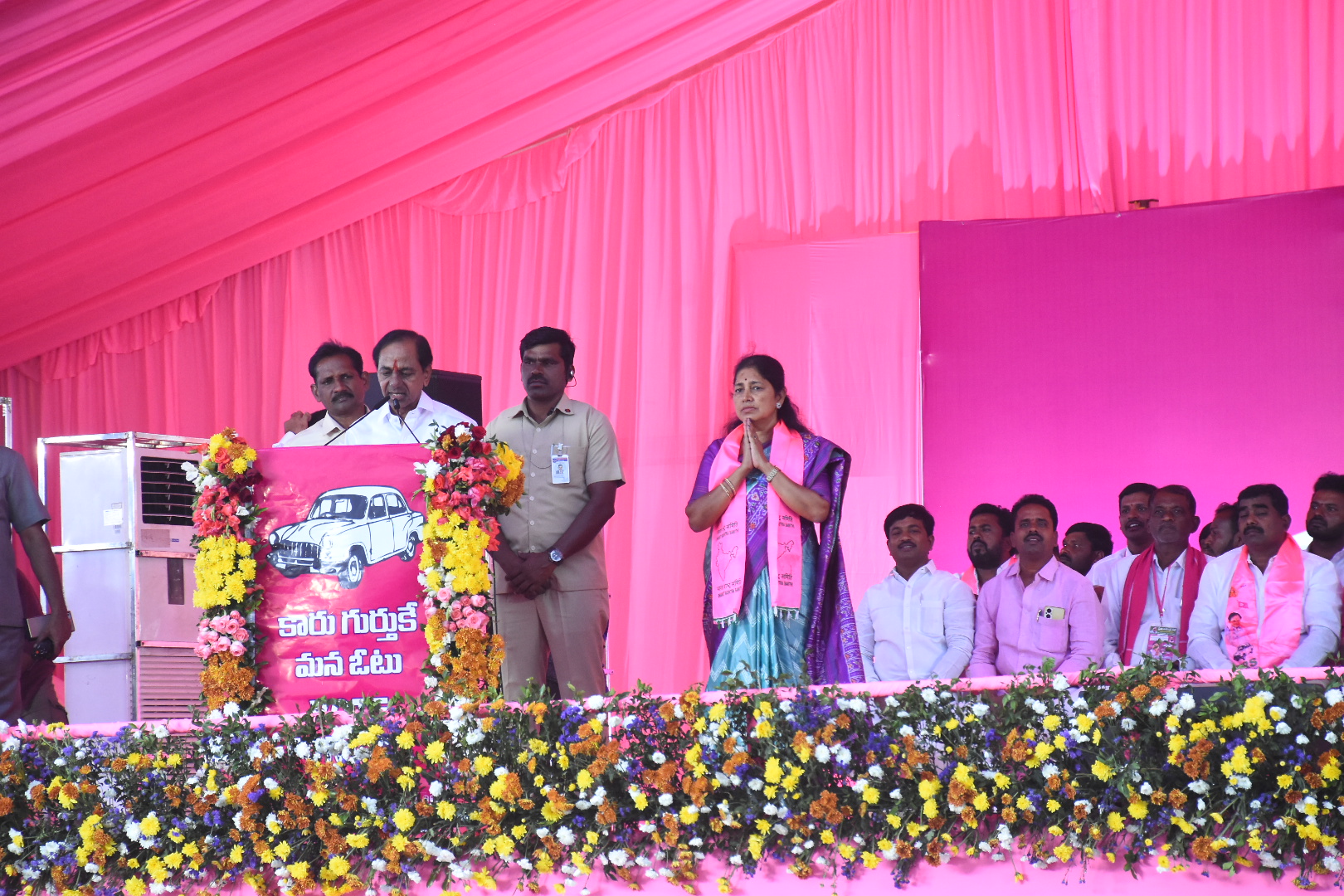 Brs Party President Kcr Participating In Praja Ashirvada Sabha At Alair