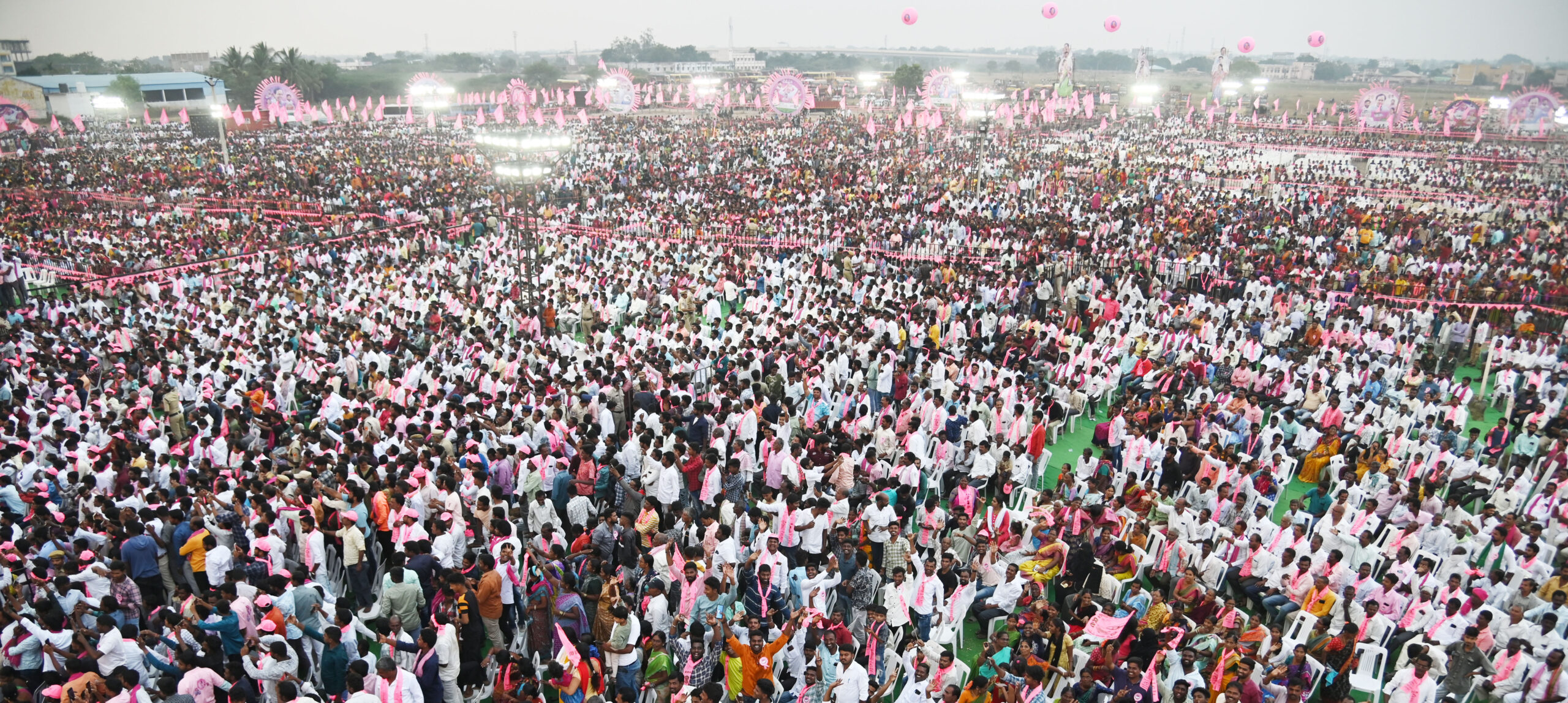 Brs Party President Kcr Participating In Praja Ashirvada Sabha At Alair