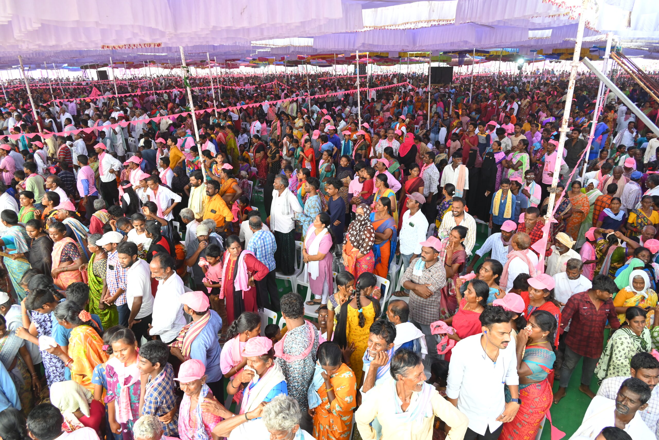Brs Party President Kcr Participating In Praja Ashirvada Sabha At Kodad