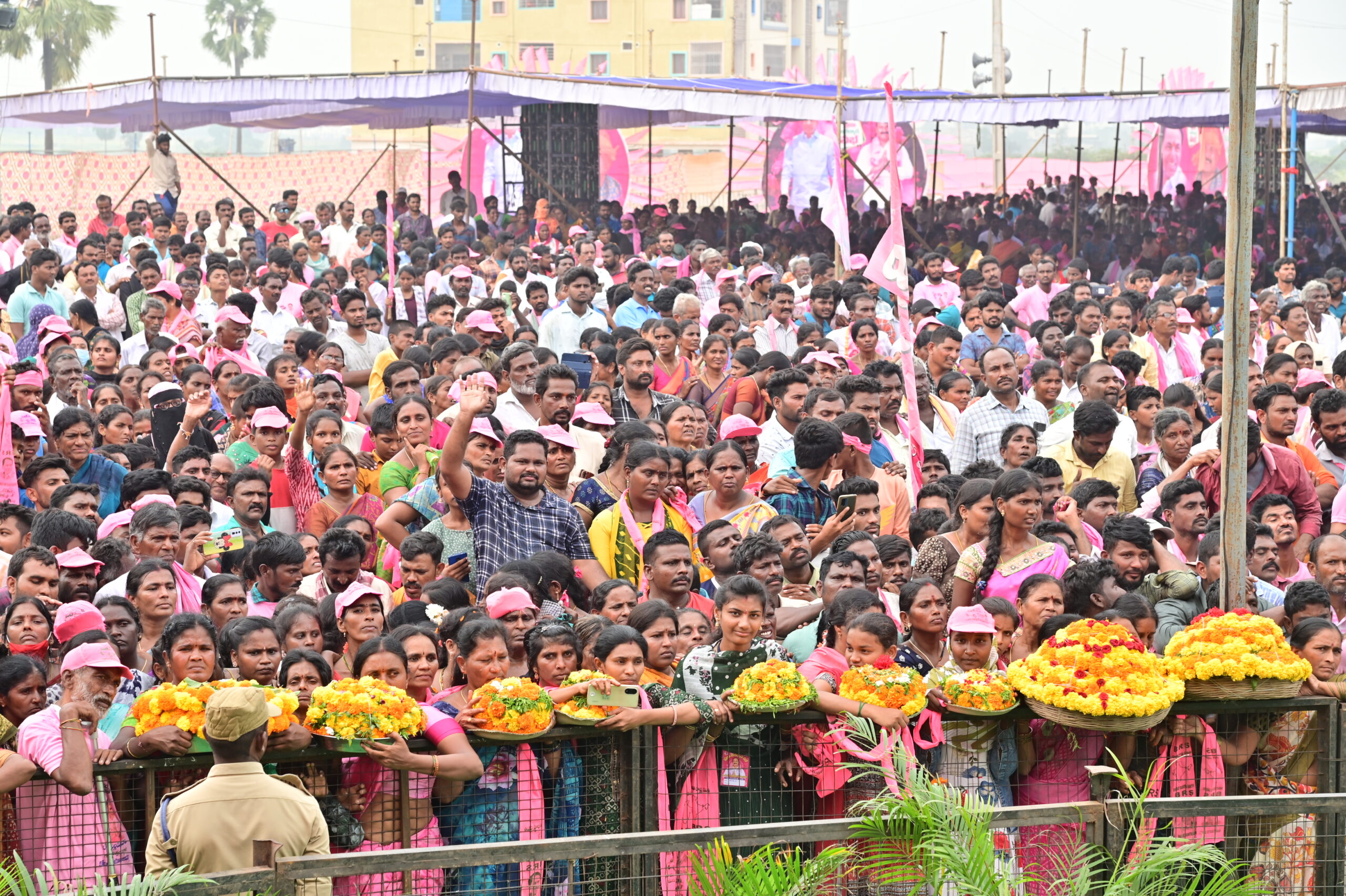 Brs Party President Kcr Participating In Praja Ashirvada Sabha At Kodad