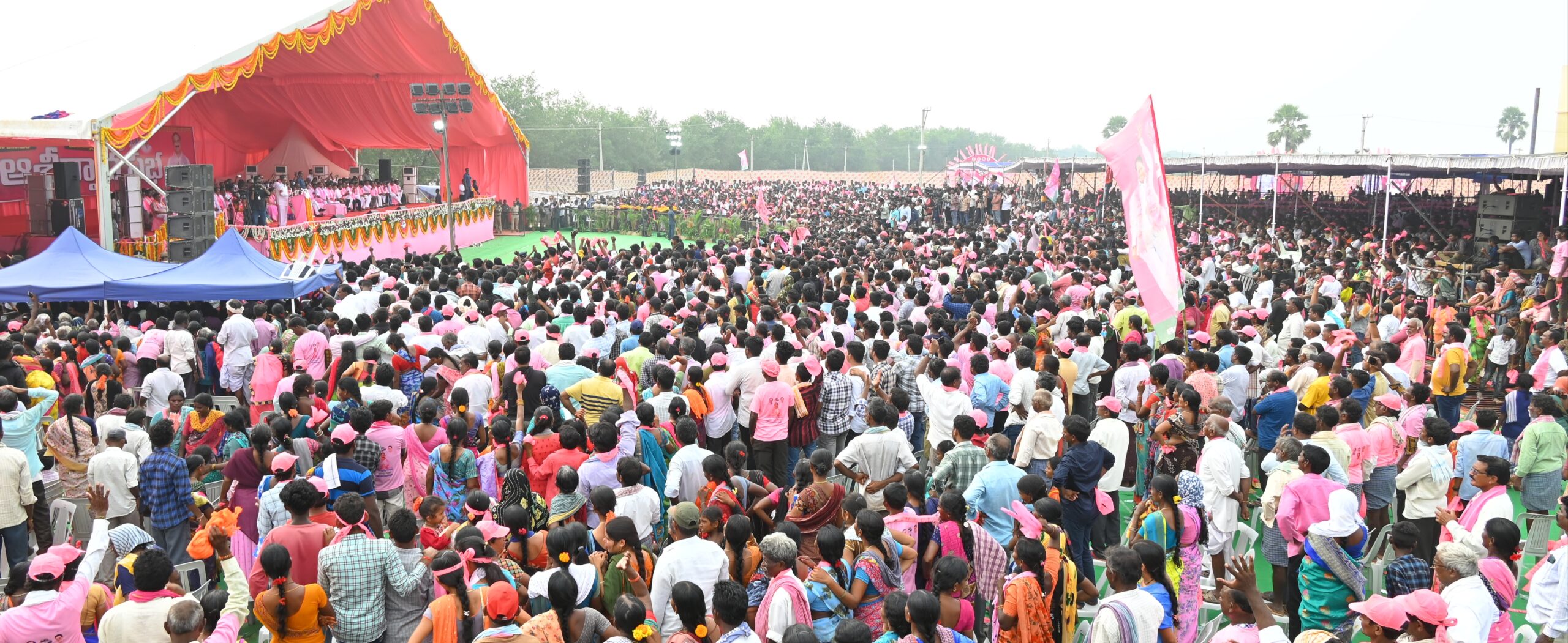 Brs Party President Kcr Participating In Praja Ashirvada Sabha At Kodad