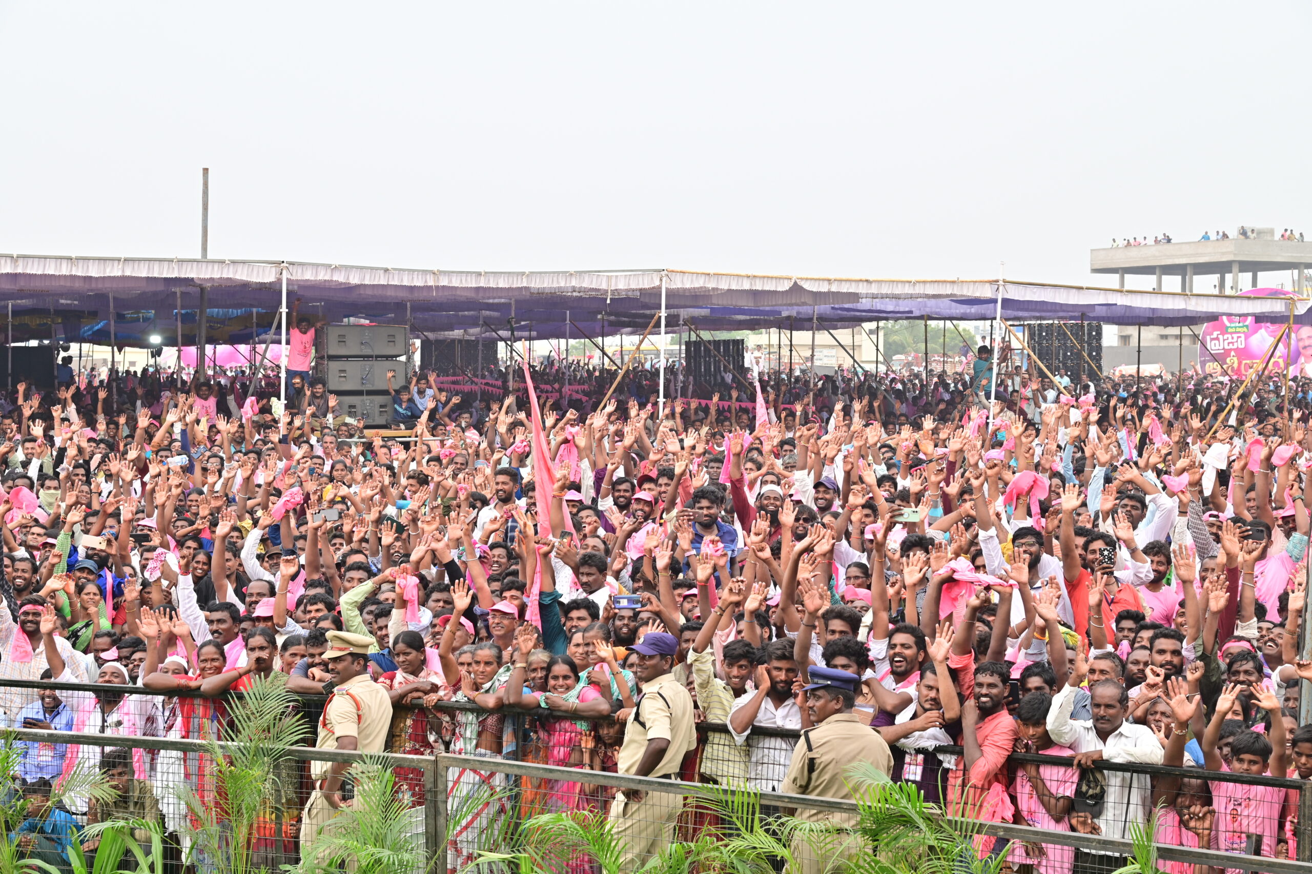 Brs Party President Kcr Participating In Praja Ashirvada Sabha At Kodad