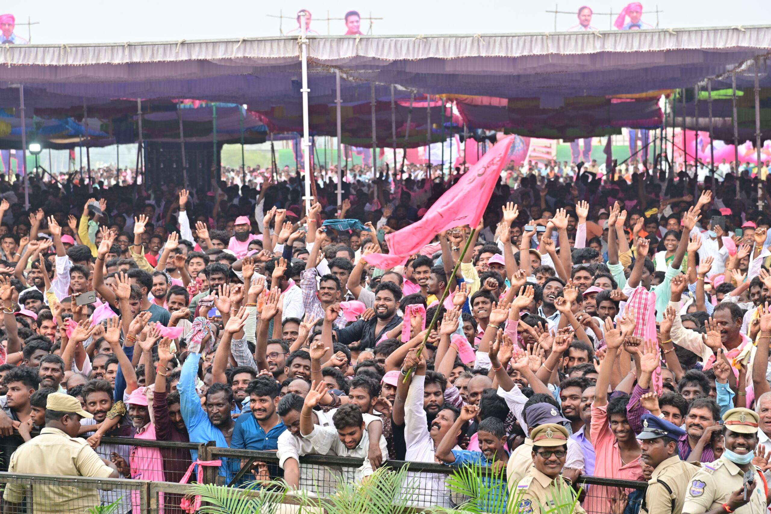 Brs Party President Kcr Participating In Praja Ashirvada Sabha At Kodad